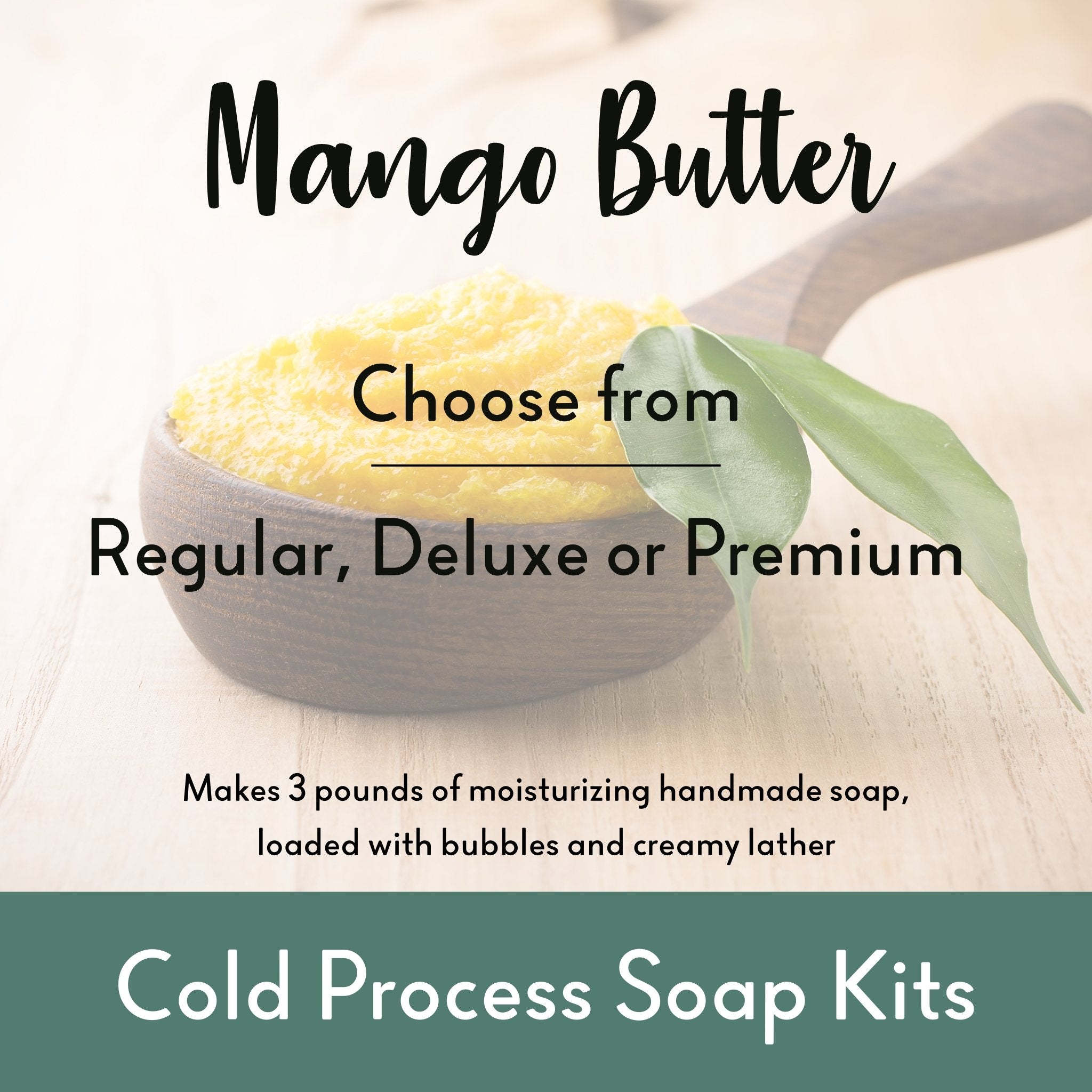 Cold Process Soap Making Kit with 3+lb Mango Butter - DIY Handmade Soap Supplies for Beginners & Professionals | Perfect for Home Spa, Gifts & Craft Projects