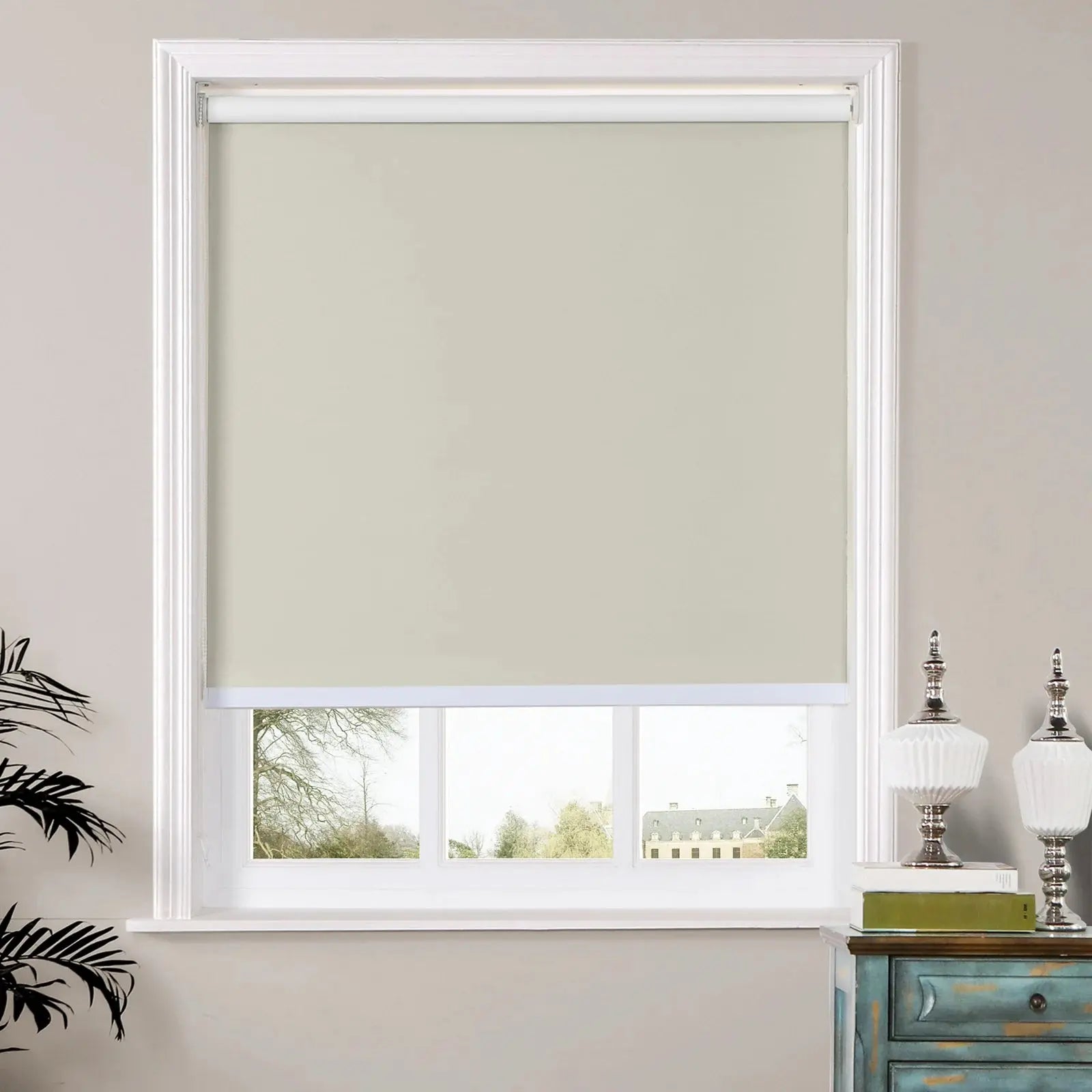 Wayne Blackout Waterproof Roller Shade with Loop Control - Perfect for Bedroom, Nursery & Home Theater Light Blocking