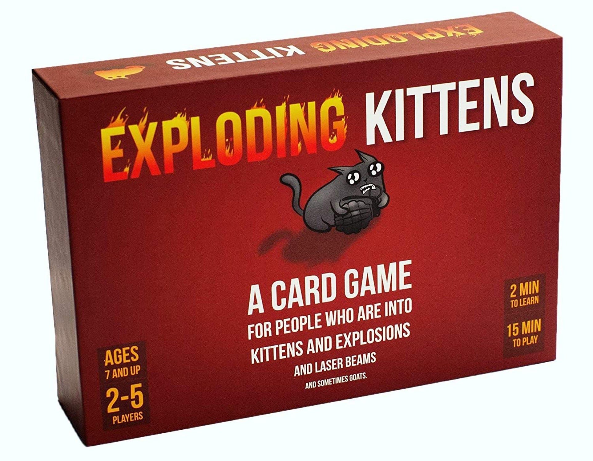 Exploding Kittens Original Edition Card Game - Fun Family Party Game for Adults & Kids - Perfect for Game Nights, Gifts, and Travel