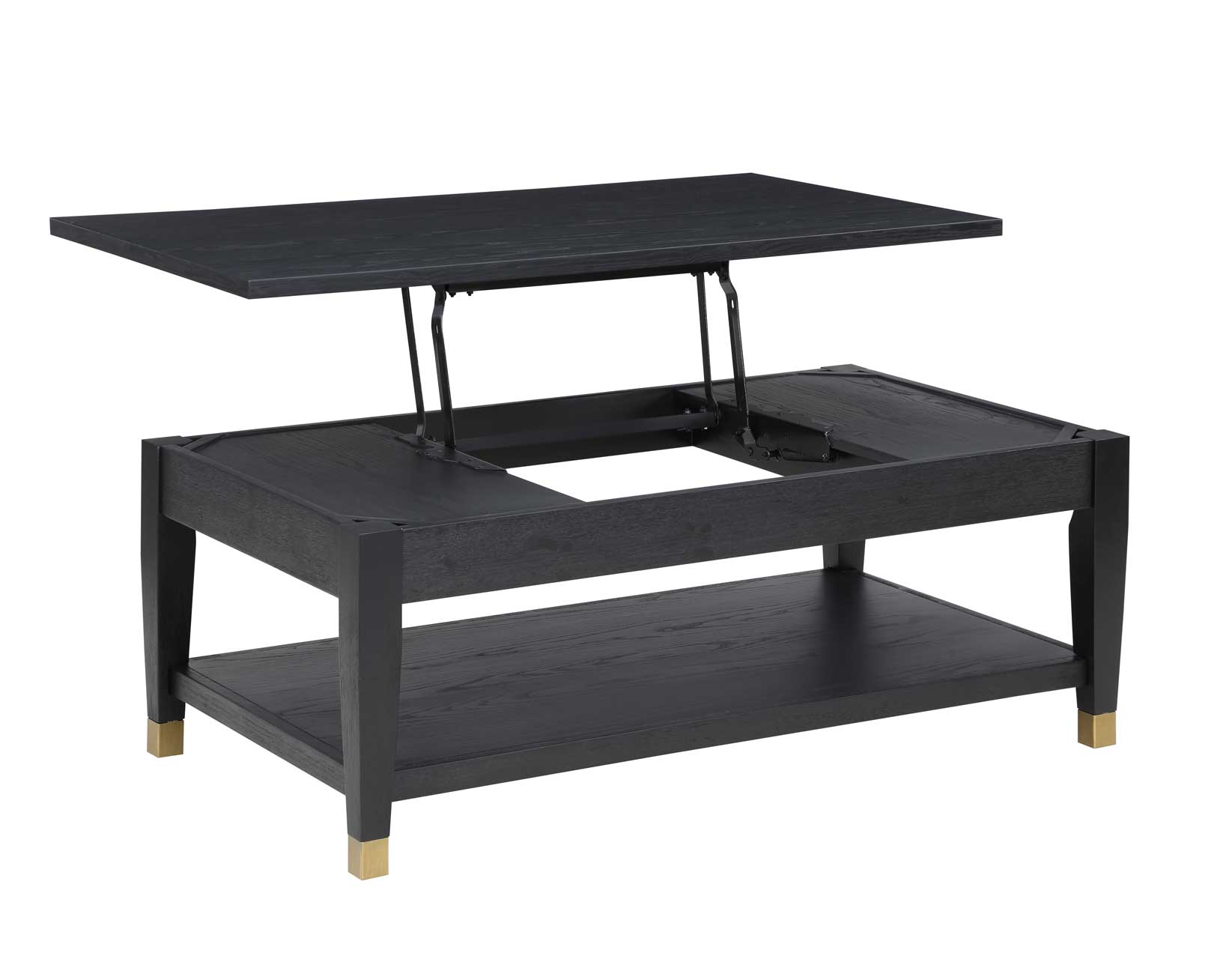 Yvette Lift Top Coffee Table with Storage - Modern Espresso Wood Lift-Top Coffee Table for Living Room, Bedroom, Office - Perfect for Small Spaces, Remote Work & Entertaining Guests