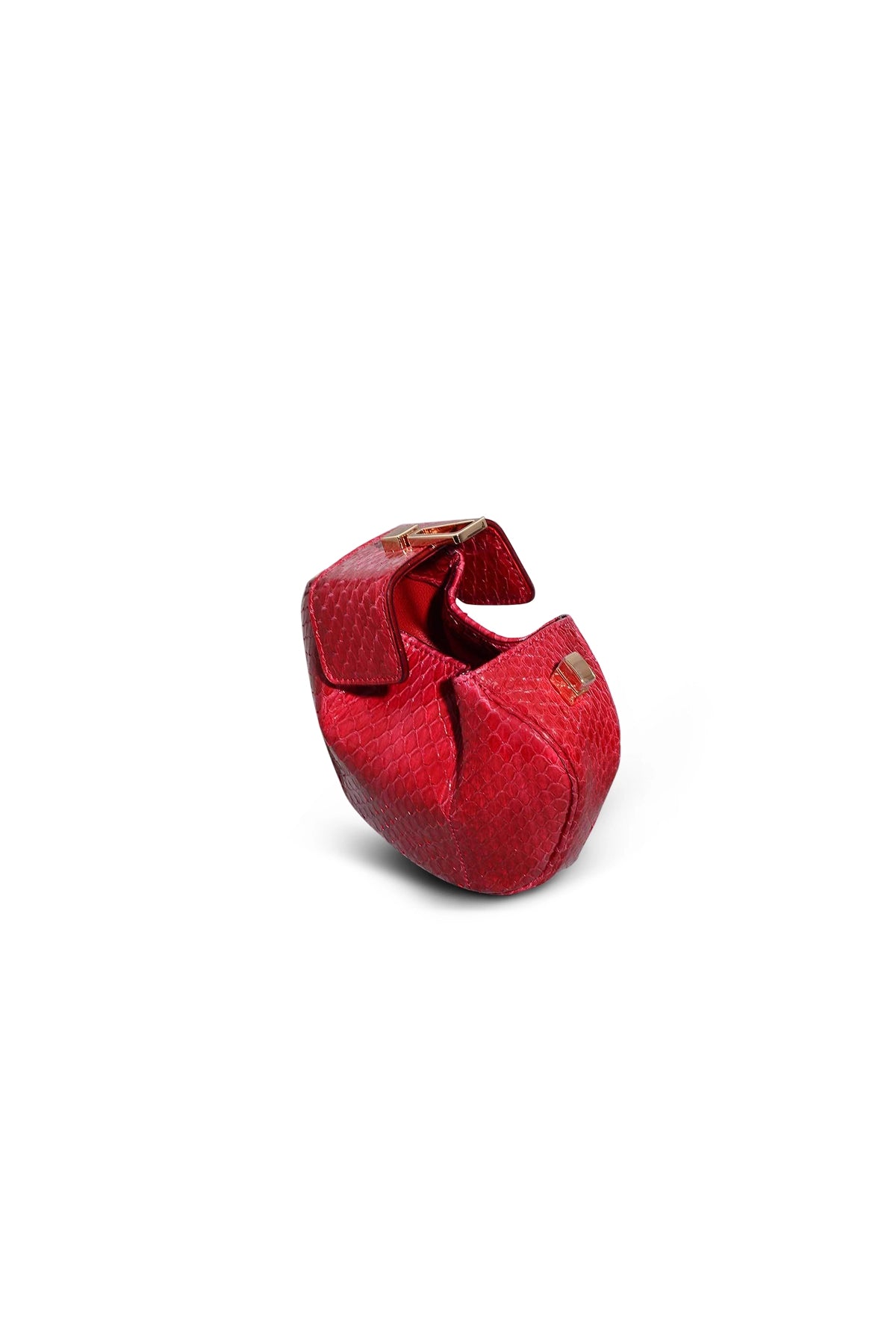 Rafaela Red Snakeskin Coin Purse - Stylish & Compact Wallet for Women - Perfect for Parties, Travel & Everyday Use