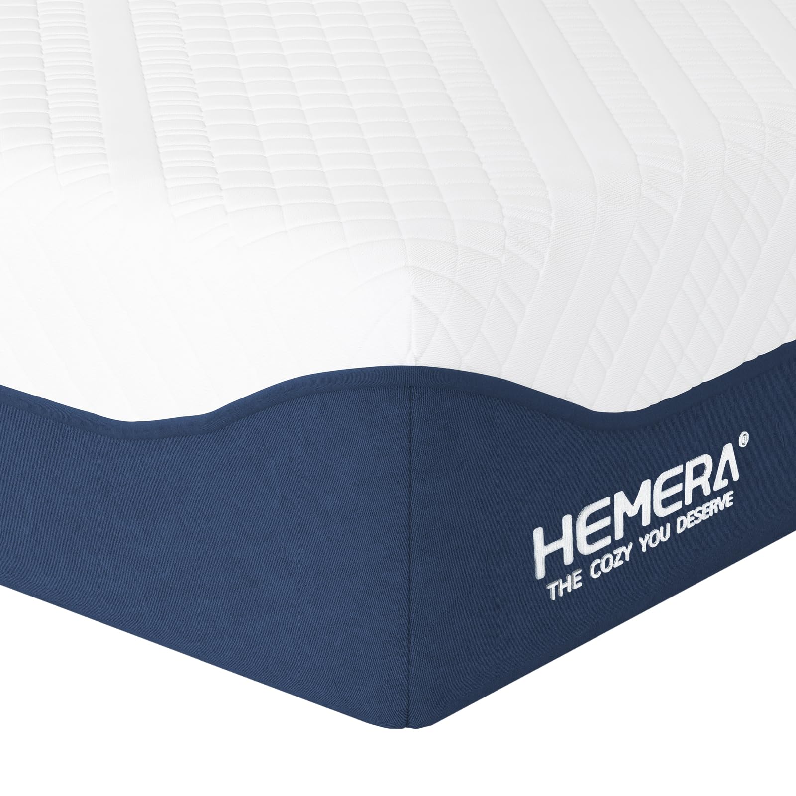 HEMERA 12 Inch Queen Size Mattress - Green Tea Cooling Gel Memory Foam, CertiPUR-US Certified, Medium Firm Support, Fiberglass Free with Washable Cover (80