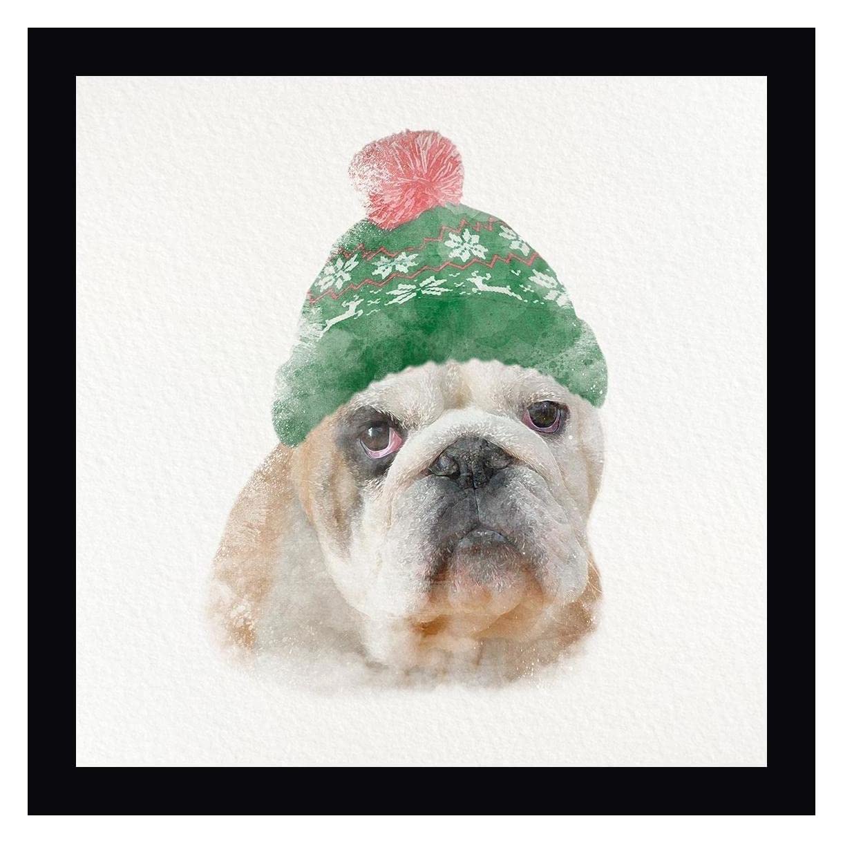 Marcus Prime Christmas Rover 2 - 20x20 Inch Framed Canvas Wall Art with Black Frame - Ready to Hang Home Decor for Living Room, Bedroom & Office