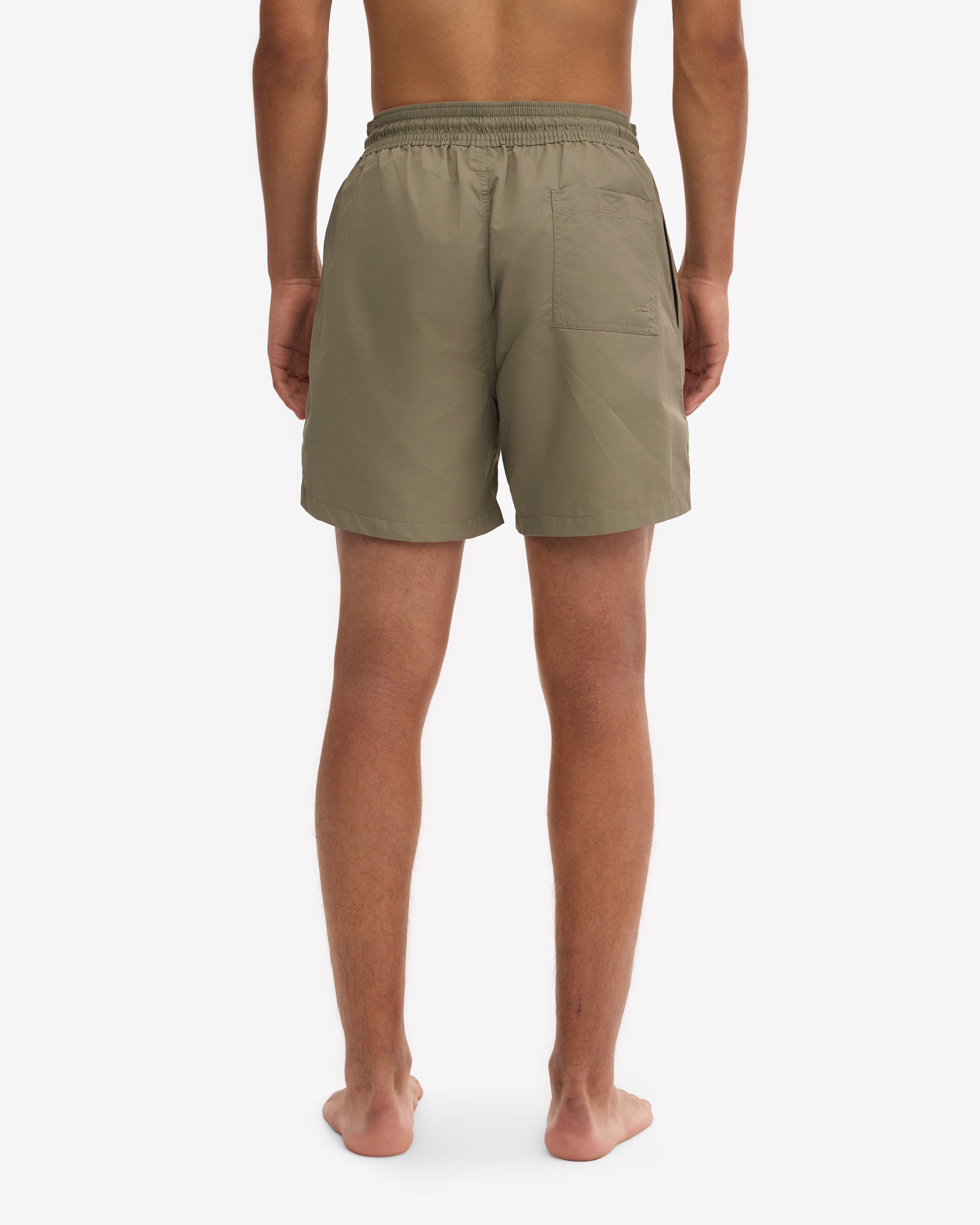 Classic Men's Swim Shorts - Quick Dry, Comfortable & Stylish Dusty Olive Color for Beach, Pool & Summer Vacations