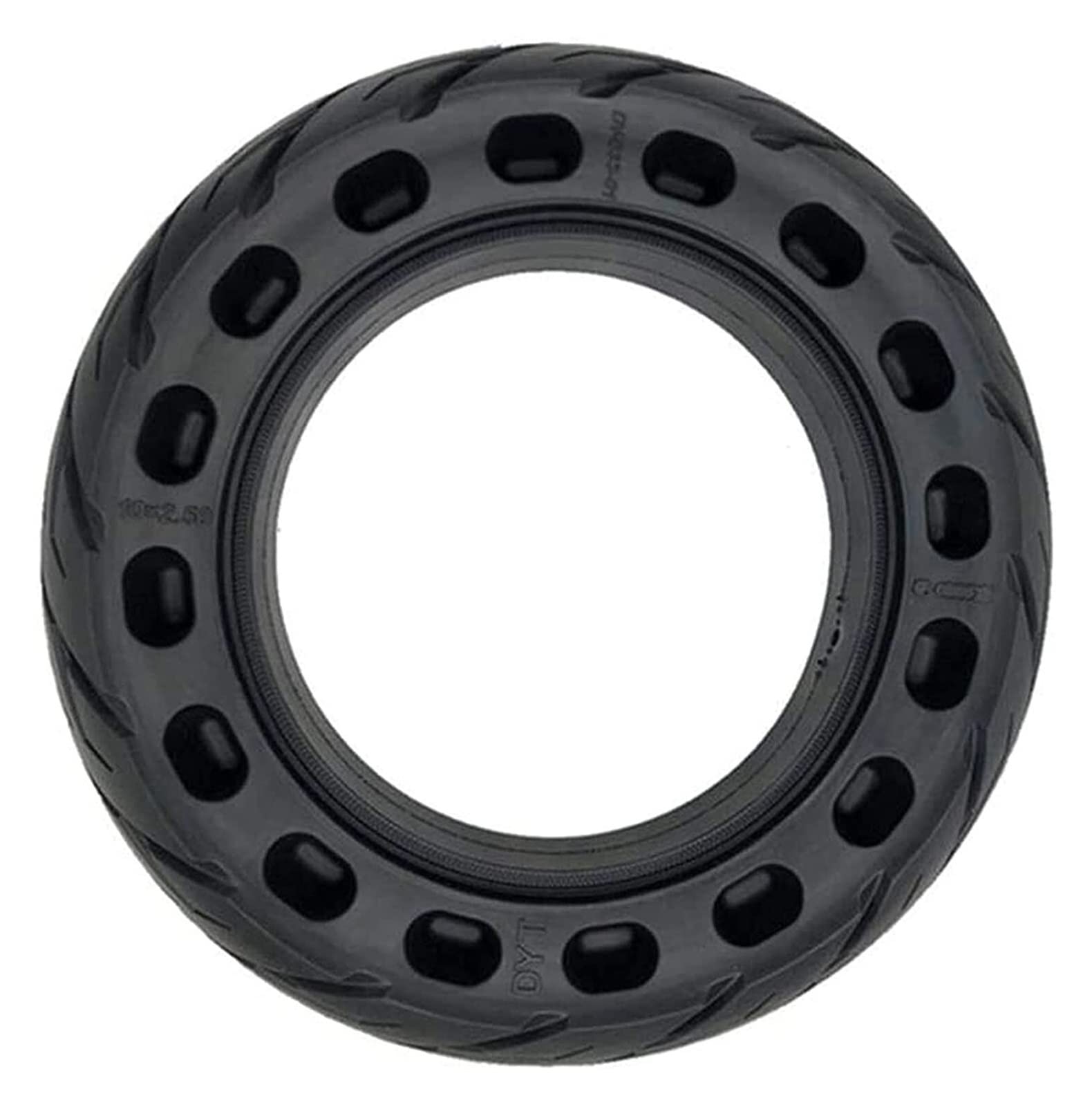 10 Inch Solid Rubber Electric Skateboard Tire - Durable Front/Rear Scooter Wheel Replacement for Electric Scooters & Skateboards - Perfect for Commuting, Urban Travel & Outdoor Adventures
