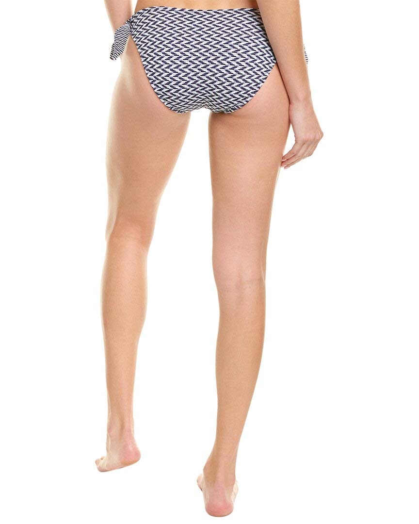 Shoshanna Women's Blue Bow String Bikini Bottom - Size L | Sexy Swimwear for Beach, Pool & Vacation | High Waisted Cheeky Bikini Bottoms for Women