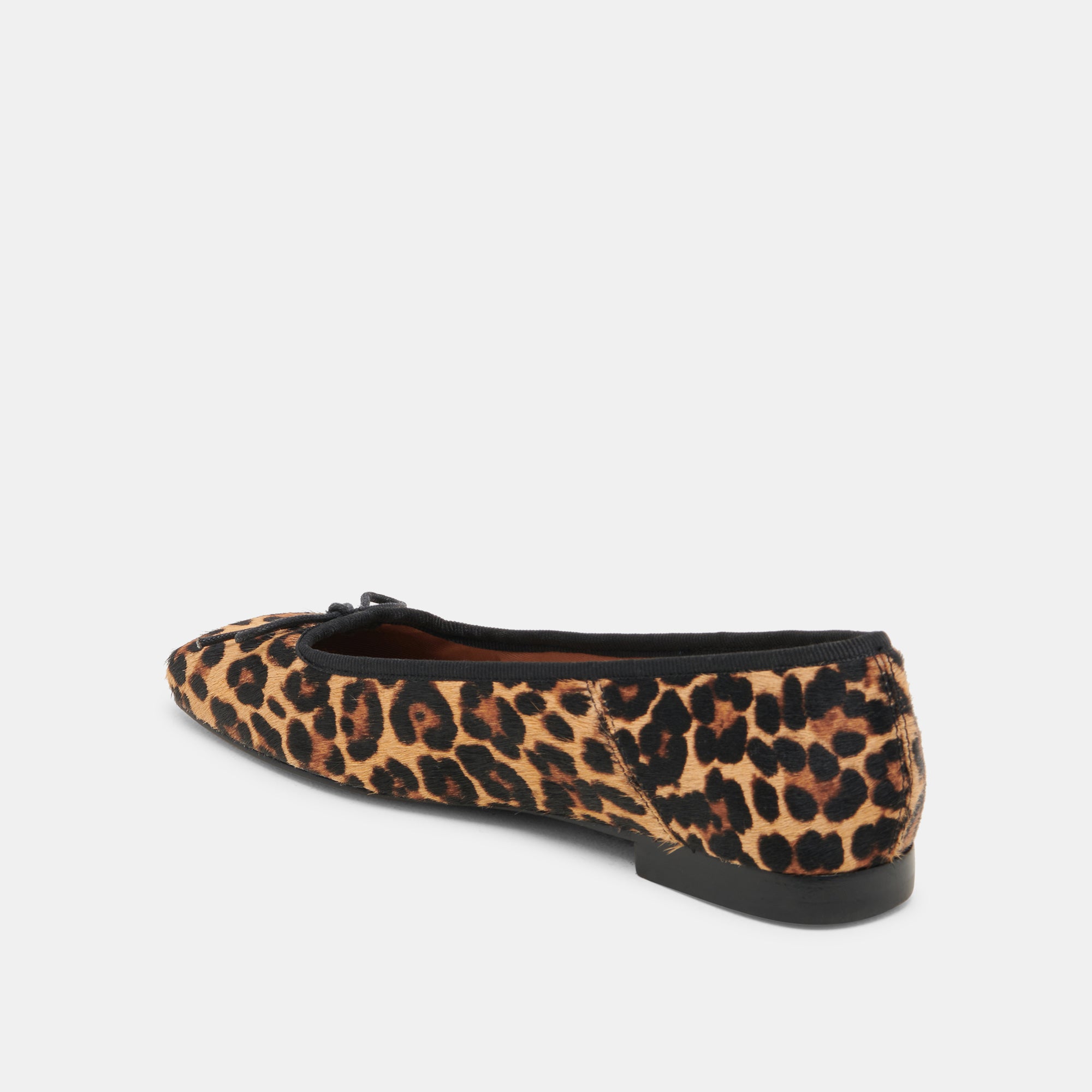 ANISA Ballet Flats - DK Leopard Calf Hair Women's Shoes | Comfortable & Stylish for Work, Travel & Casual Wear
