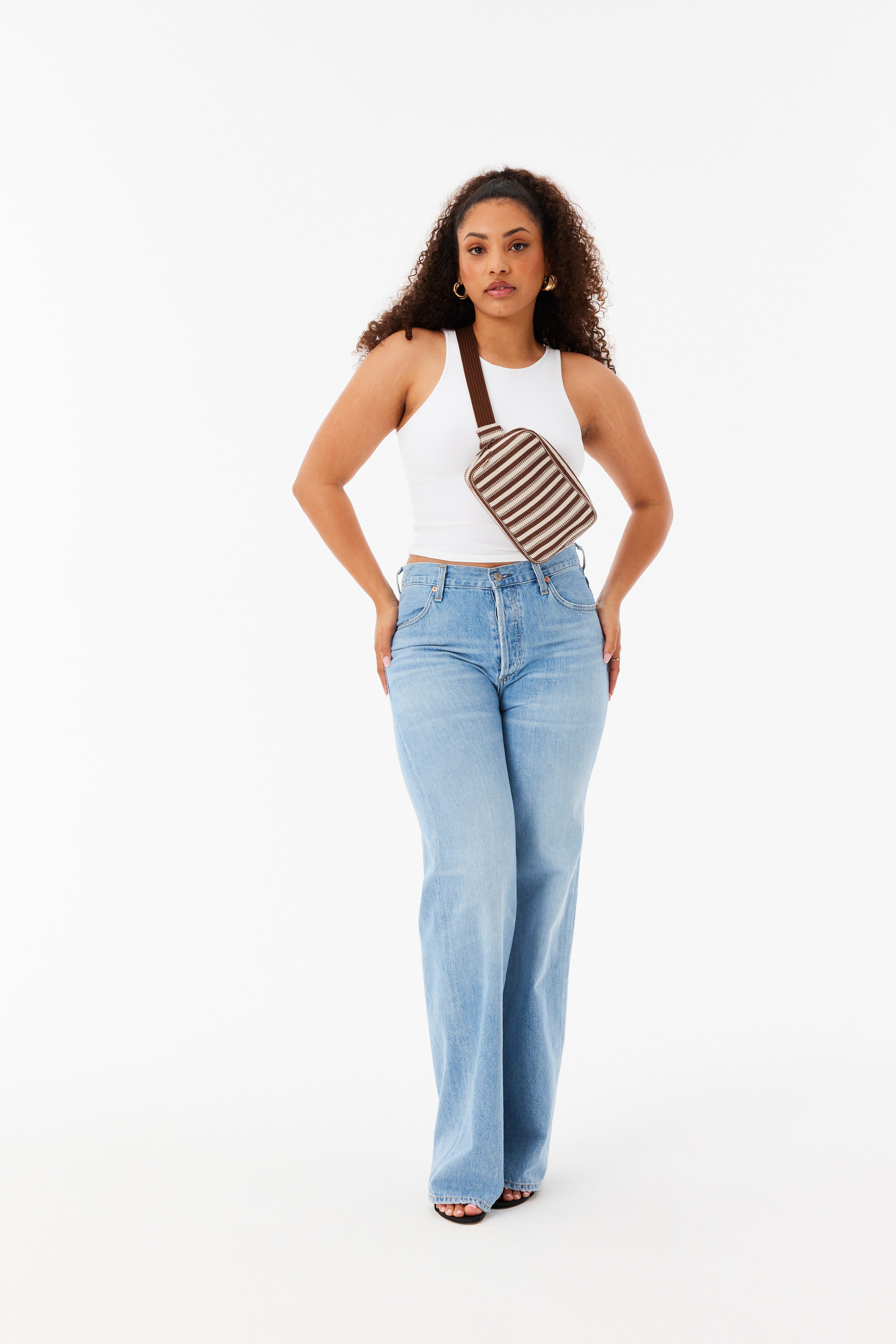 Maple Stripe Belt Bag - Stylish & Comfortable Waist Pack for Travel, Hiking & Everyday Use