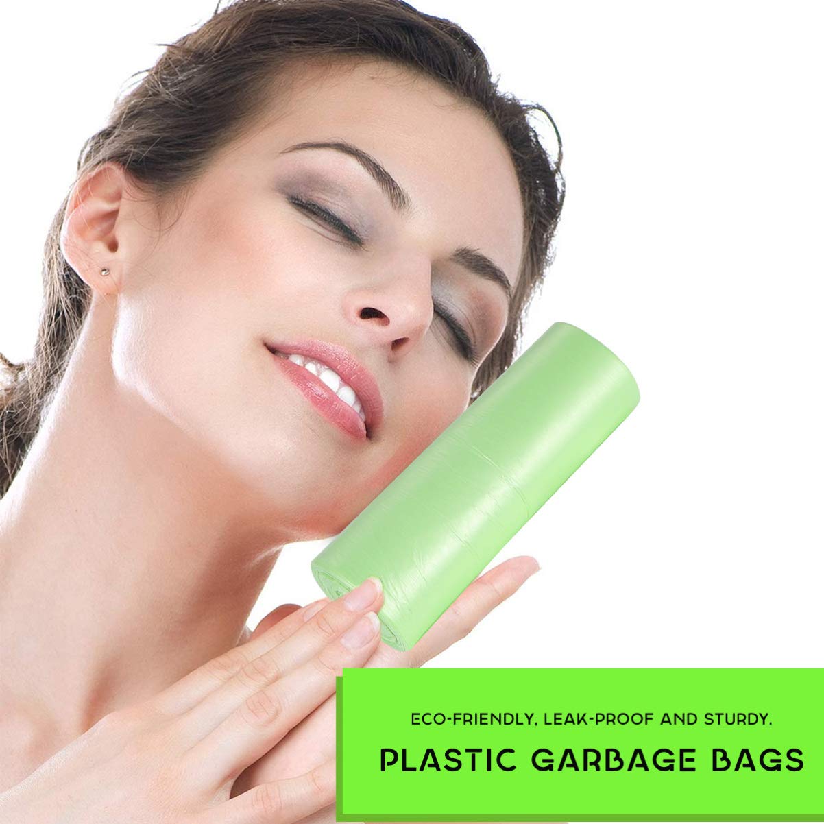 100pcs Heavy Duty Trash Bags - Large Garbage Bags for Home & Office Use