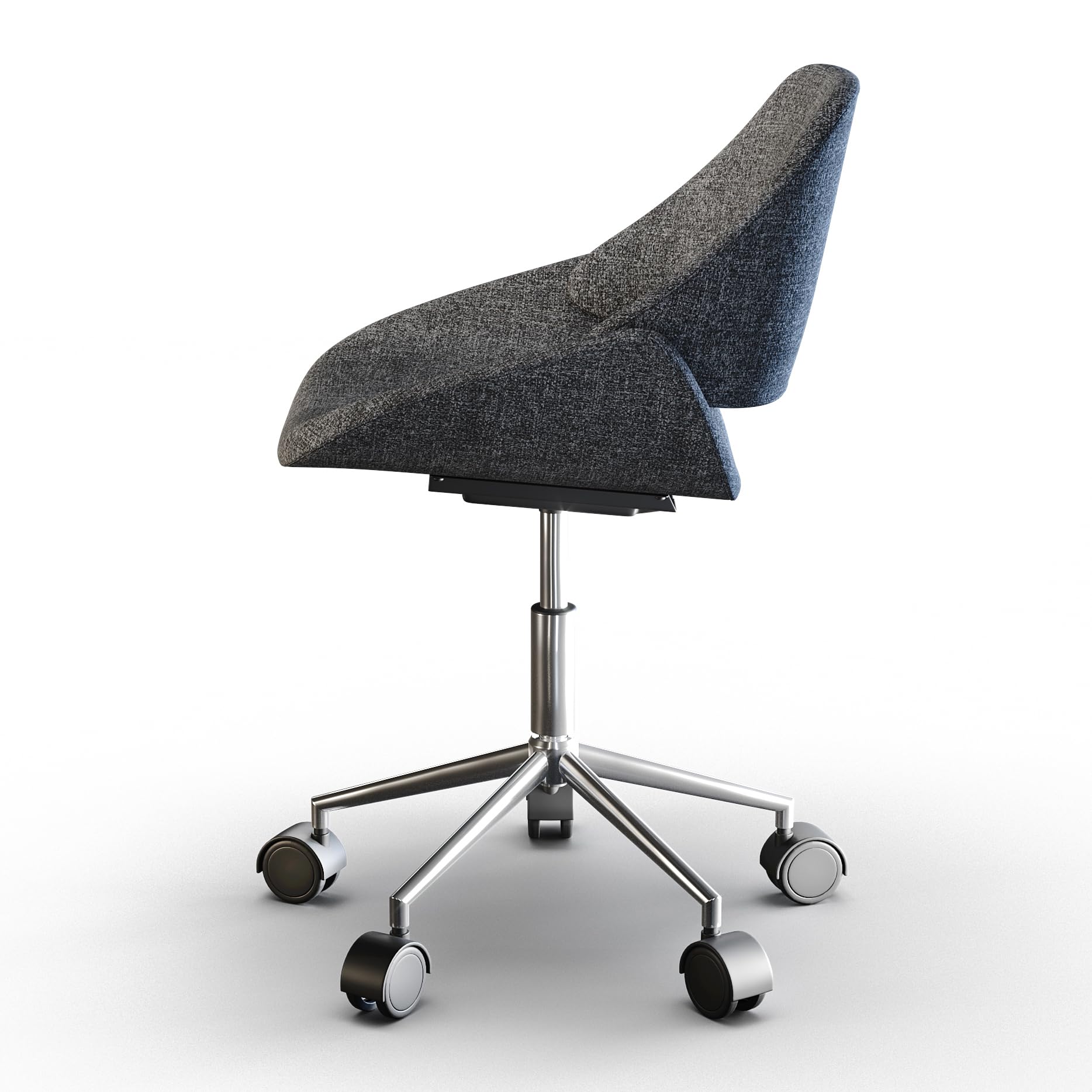 SIMPLIHOME Malden Swivel Adjustable Executive Office Chair - Ergonomic Computer Desk Chair with Lumbar Support, Grey - Perfect for Home Office, Study Room & Workspace
