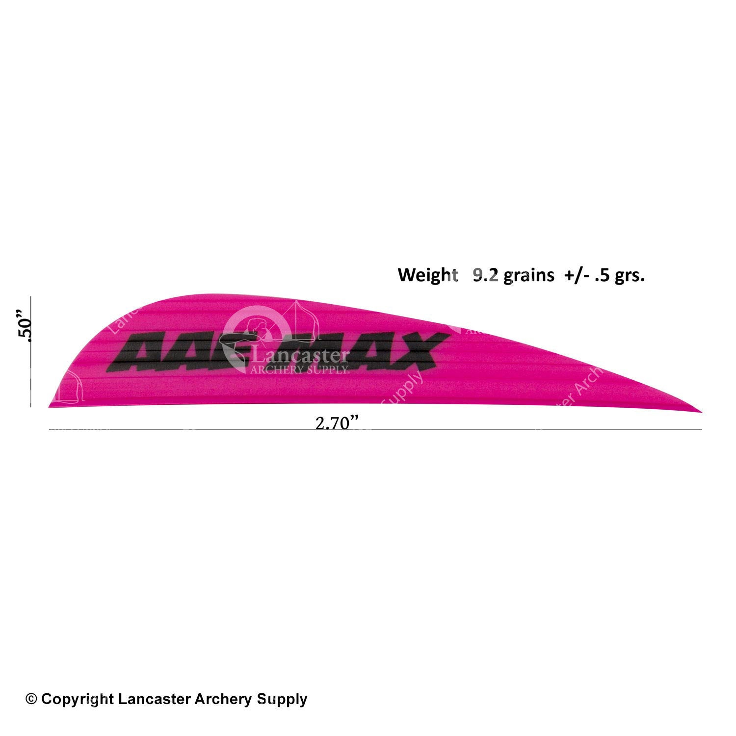 AAE Max Stealth Vanes - High Performance Archery Vanes for Hunting & Target Shooting | Perfect for Bow Hunting, 3D Archery & Outdoor Sports