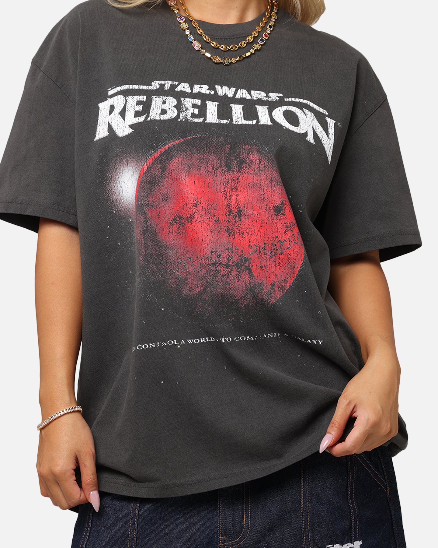 Star Wars Battlefront Rebellion Heavy T-Shirt for Men - Black Cotton Vintage Graphic Tee - Perfect for Cosplay, Gaming & Casual Wear