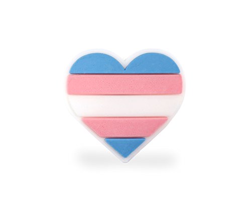 Transgender Pride Heart Silicone Pins