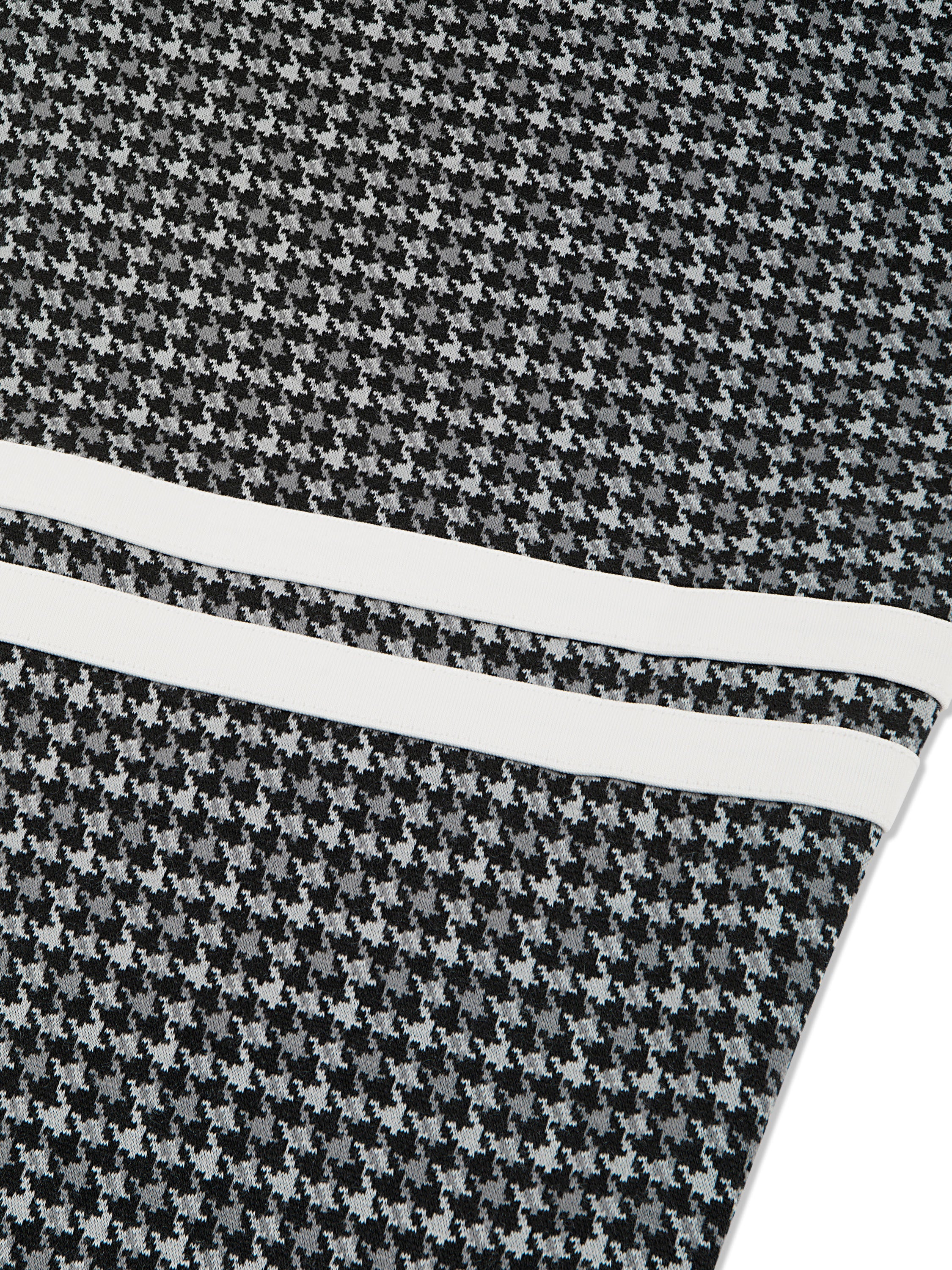 Dallas Houndstooth Checkered Pattern Track Pants for Women - Black Beauty | Comfortable Joggers for Casual Wear, Lounge & Workout