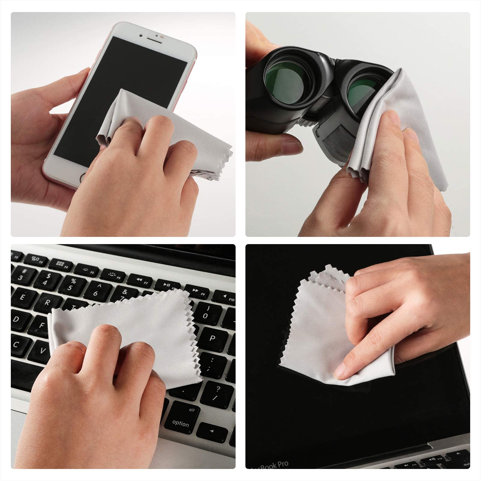 Microfiber Cleaning Cloths - Lint-Free for Glasses, Screens & Cameras | Home & Office Use