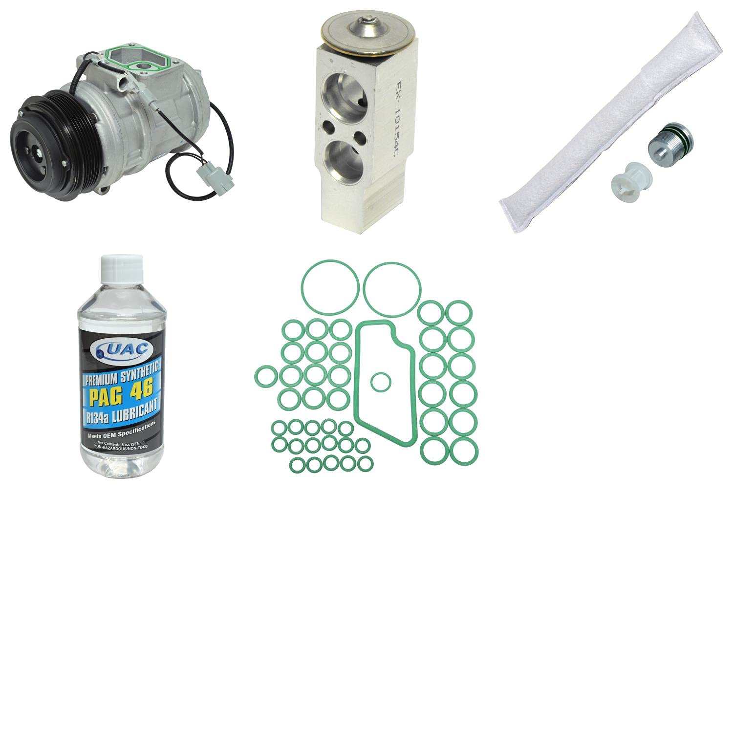New A/C Compressor and Component Kit for Lexus LX470 - Replacement Parts for Cooling System - Perfect for Summer Driving & Off-Road Adventures