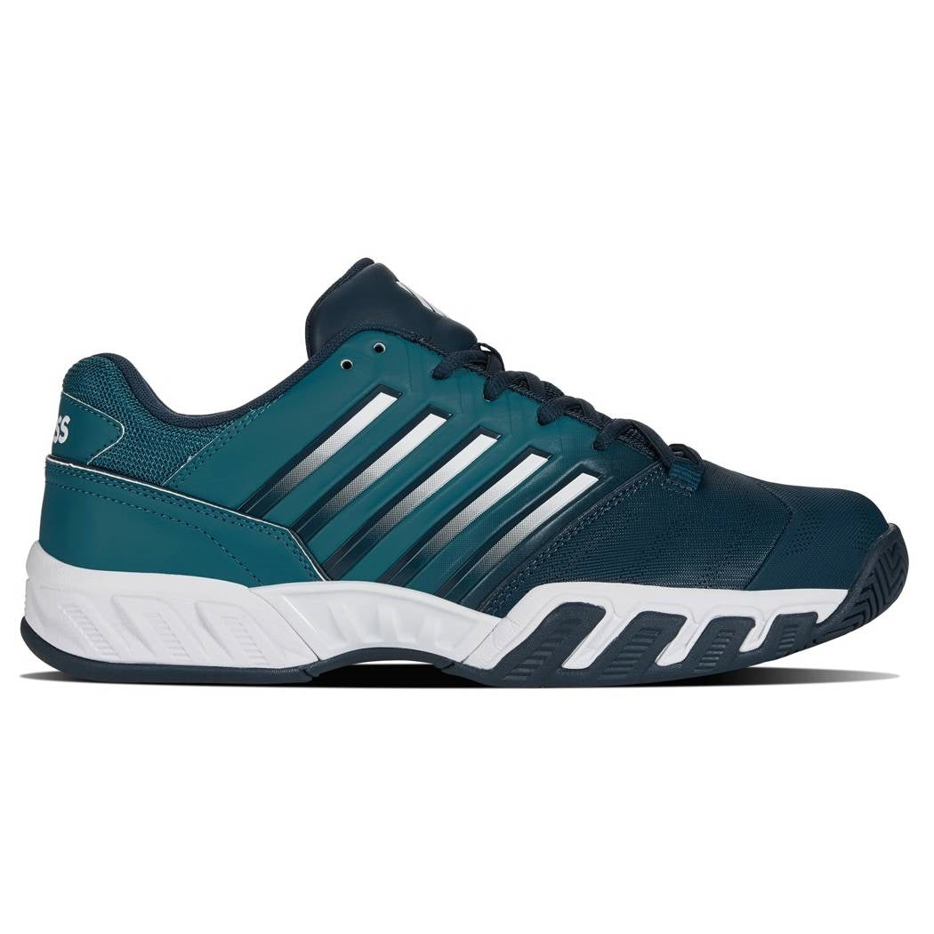 K Swiss Bigshot Light 4 Men's Tennis Shoes - Reflecting Pond/Colonial Blue/White | Lightweight Performance Court Shoes for Men | Perfect for Tennis, Training & Casual Wear