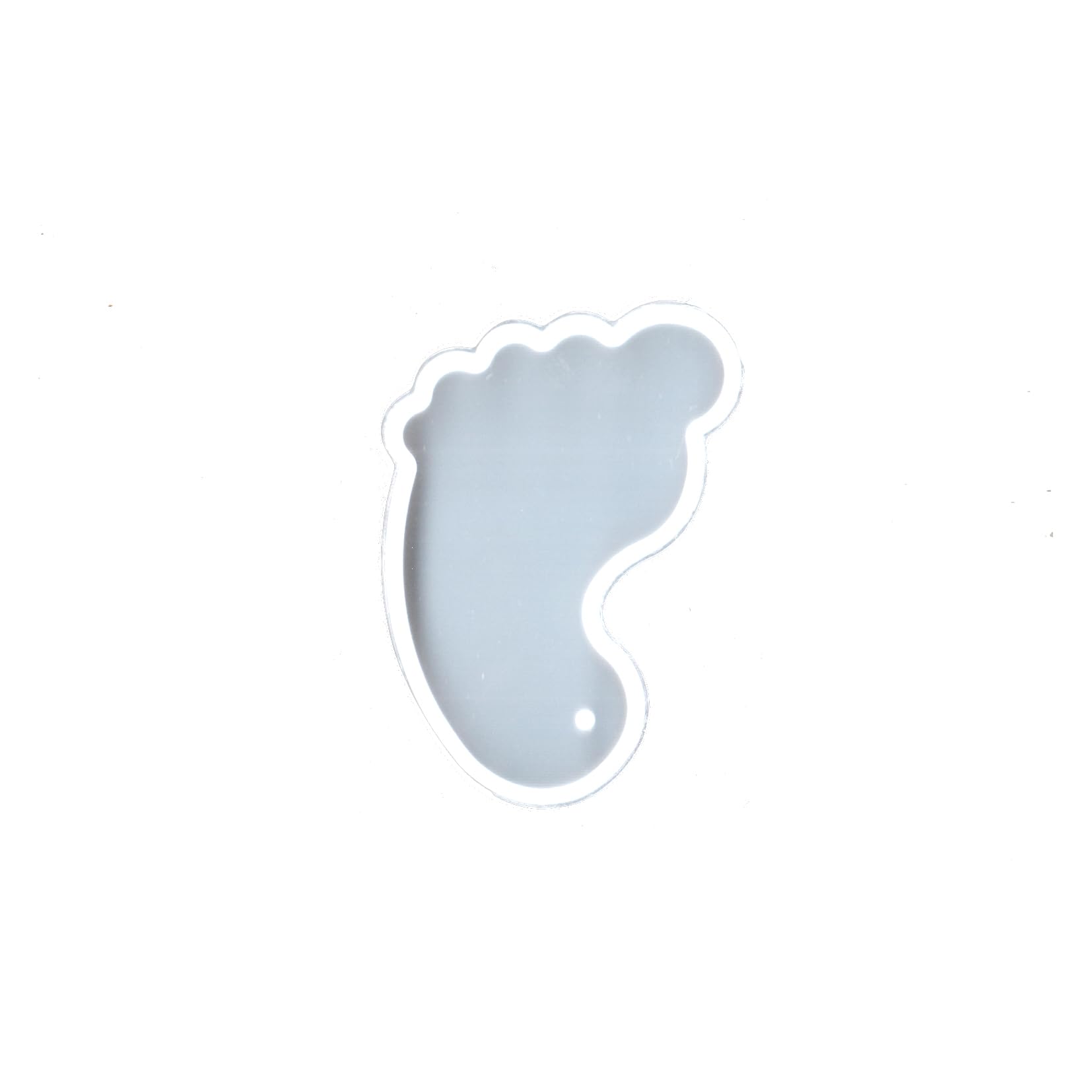 BanteyBanatey® Silicone Resin Molds for Jewelry Making - Foot Shape Pendant Casting Molds, Epoxy DIY Coaster Molds - Perfect for Resin Art, DIY Crafts & Unique Handmade Gifts (Pack of 1)