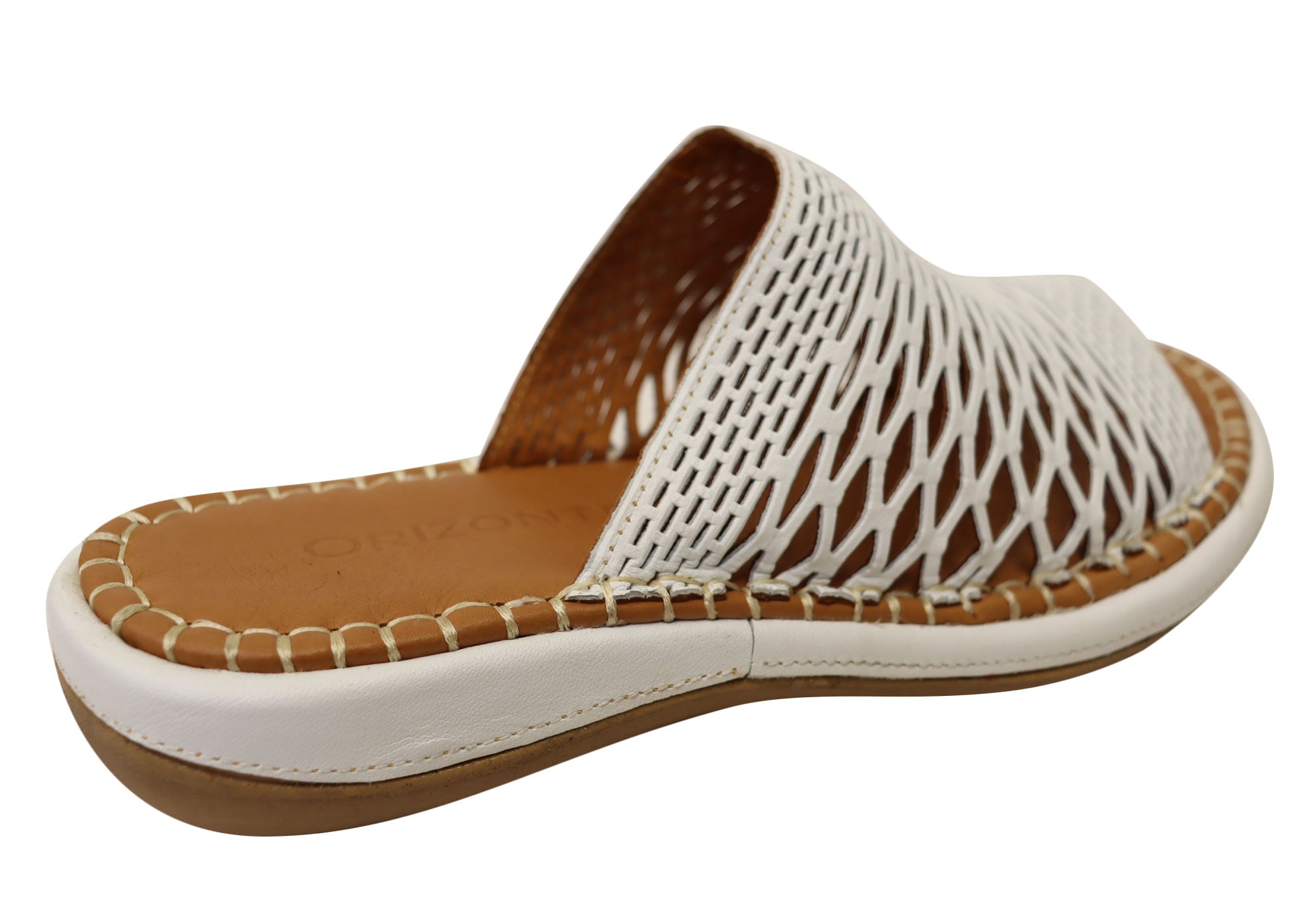 Orizonte Lyric Women's Comfortable Leather Slides Sandals - European Style Casual Summer Shoes for Beach, Pool & Home Wear