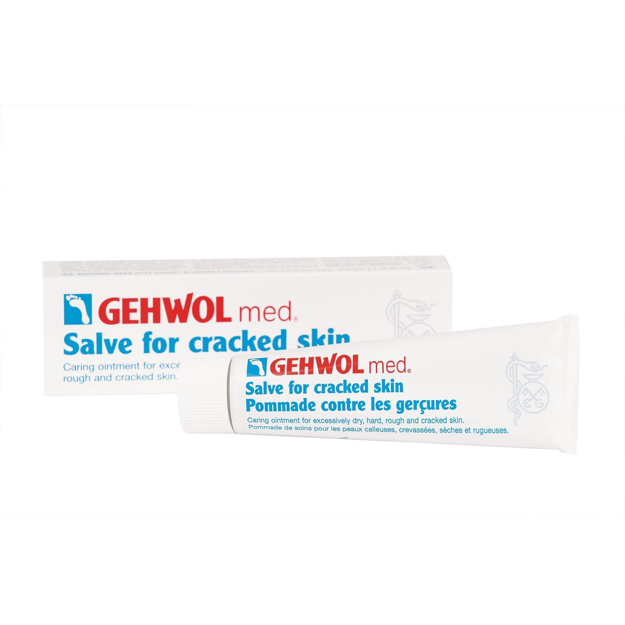 Gehwol Med Salve for Cracked Skin - Intensive Foot & Hand Cream for Dry, Rough Skin - Perfect for Cracked Heels & Calluses Relief - Ideal for Daily Foot Care & Winter Skin Protection