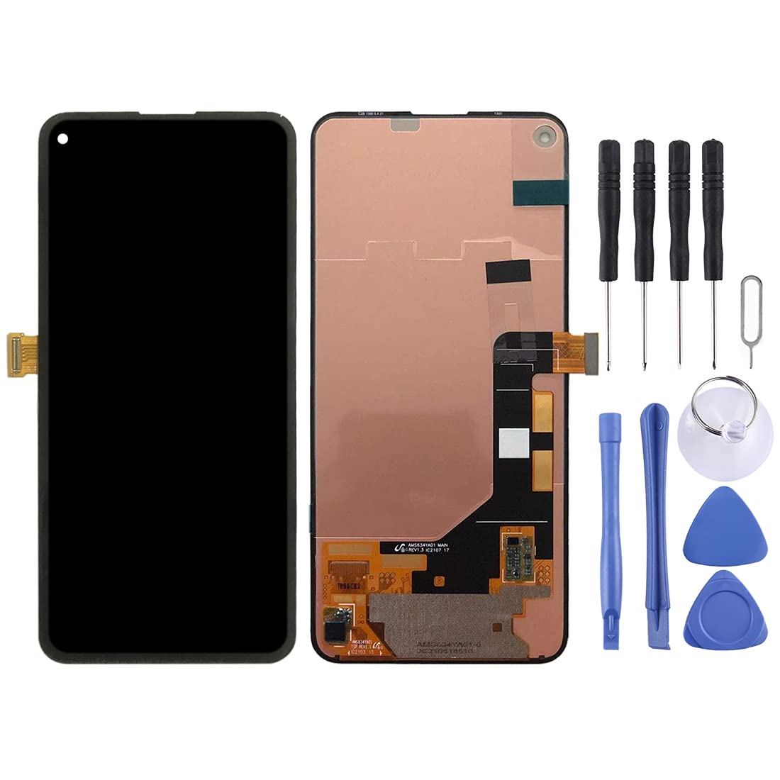 Original Google Pixel 5A 5G (2021) OLED HDR LCD Screen & Digitizer Full Assembly - Black Replacement Display for Mobile Phone Repair | Perfect for DIY Fixes & Professional Screen Replacements