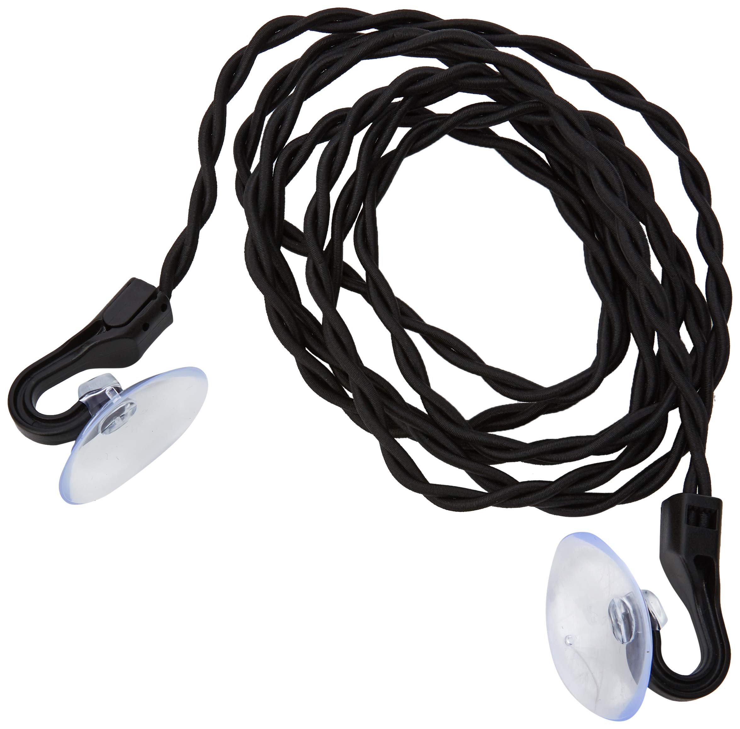 Portable Travel Clothesline - Compact & Lightweight for Camping, Backpacking & Hotels - Durable Black Nylon Rope with Hooks - Perfect for Drying Swimwear, Socks & Underwear on Vacation