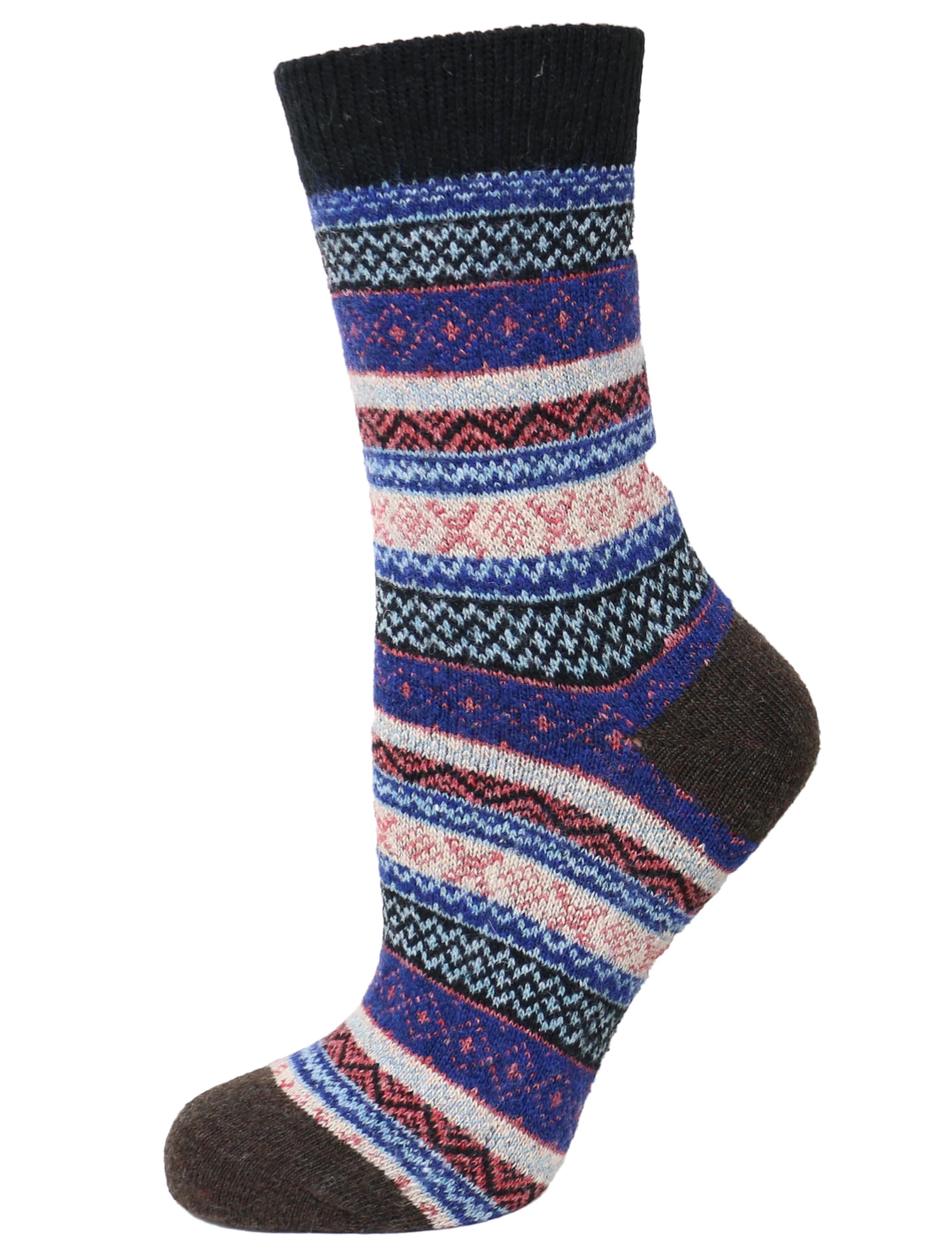 KMystic Women's 6-Pack Hiking Trail Socks - Moisture Wicking & Cushioned for Outdoor Adventures, Camping & Backpacking