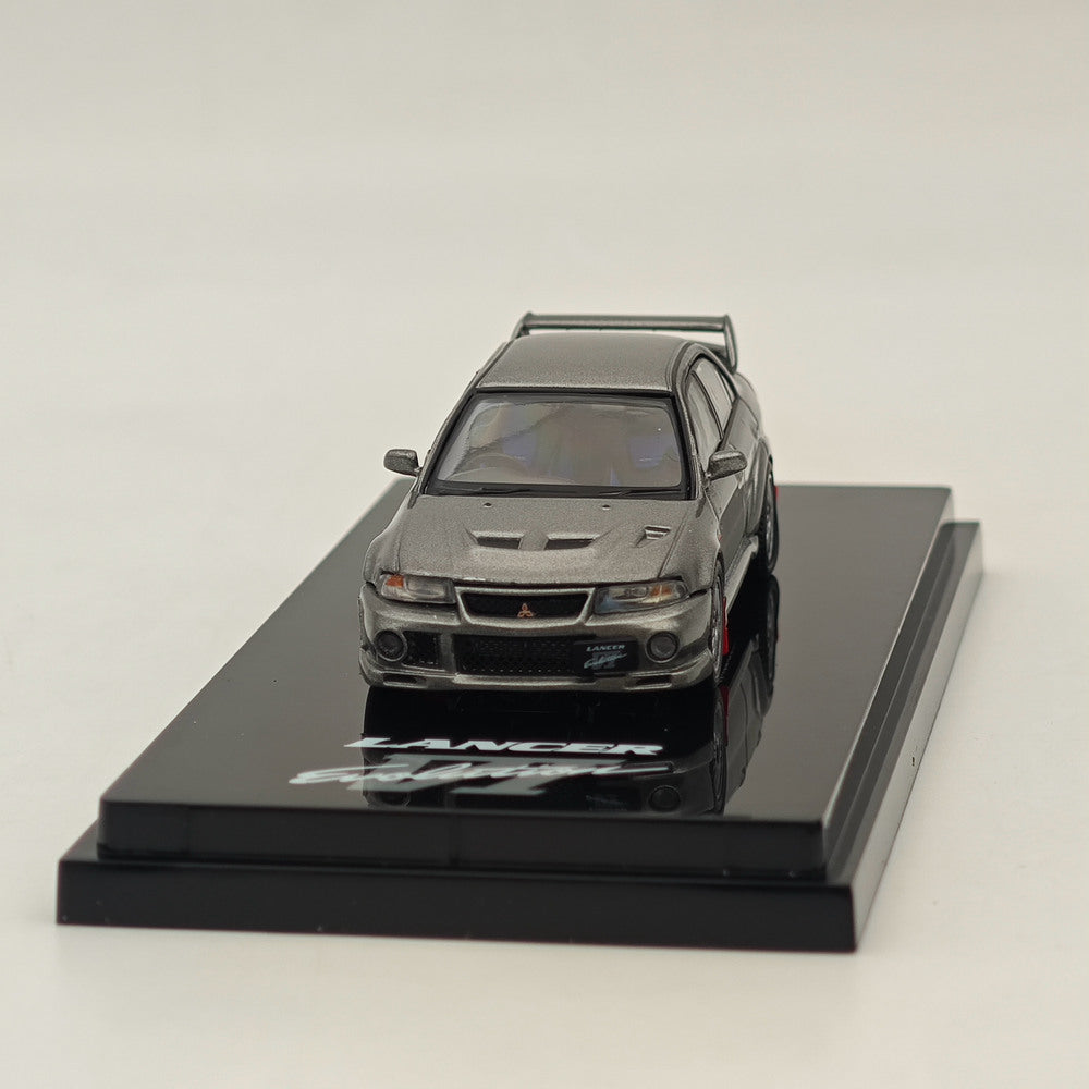 1/64 Scale Mitsubishi Lancer GSR Evolution VI (CP9A) 1999 Diecast Model Car - Hobby Japan HJ642033AS Silver | Collectible Toy Car for Display, Racing Enthusiasts & Model Car Collection