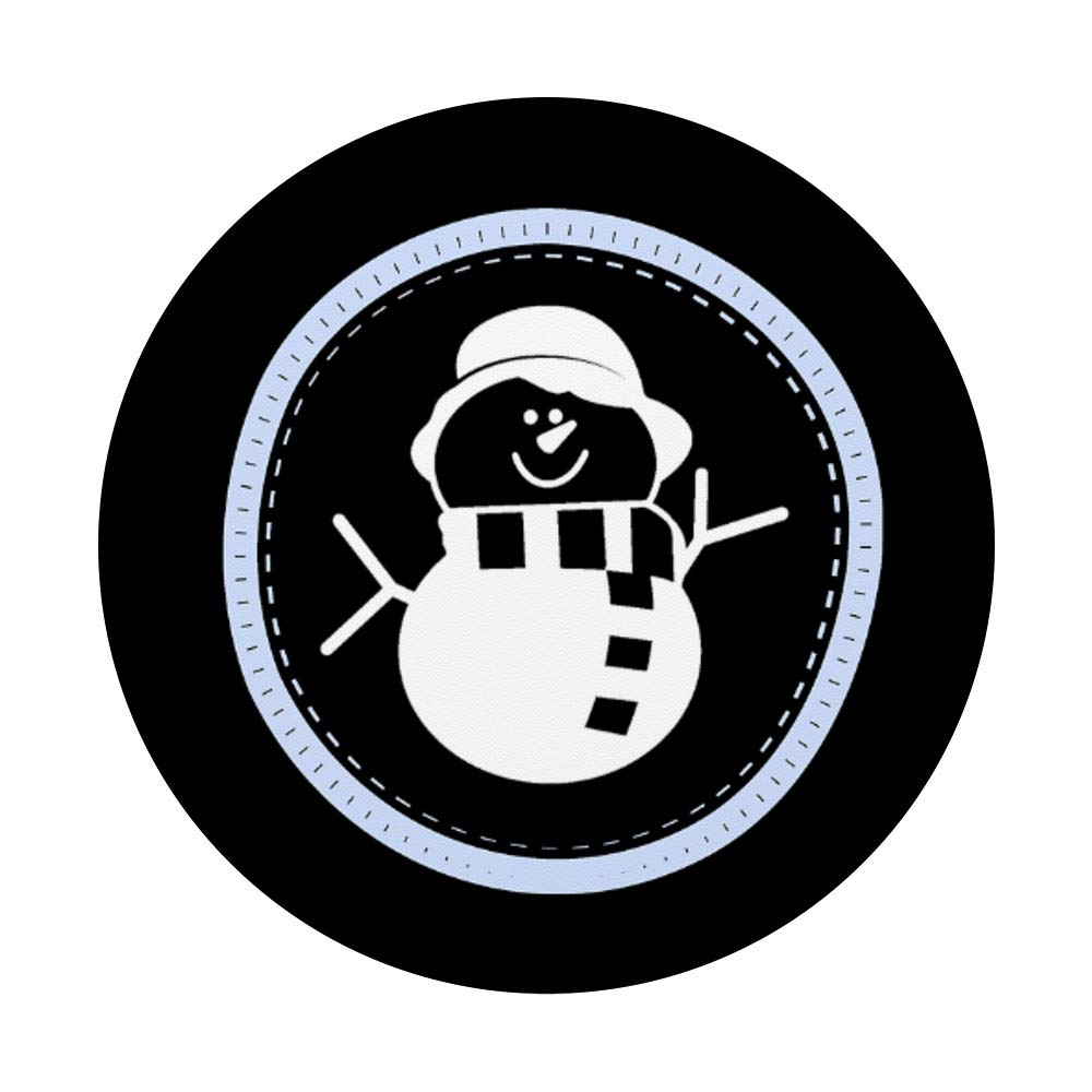 Simply Cute Snowman Phone Stand & PopSockets Swappable PopGrip - Perfect for Winter Holidays, Office Desk & Car Use