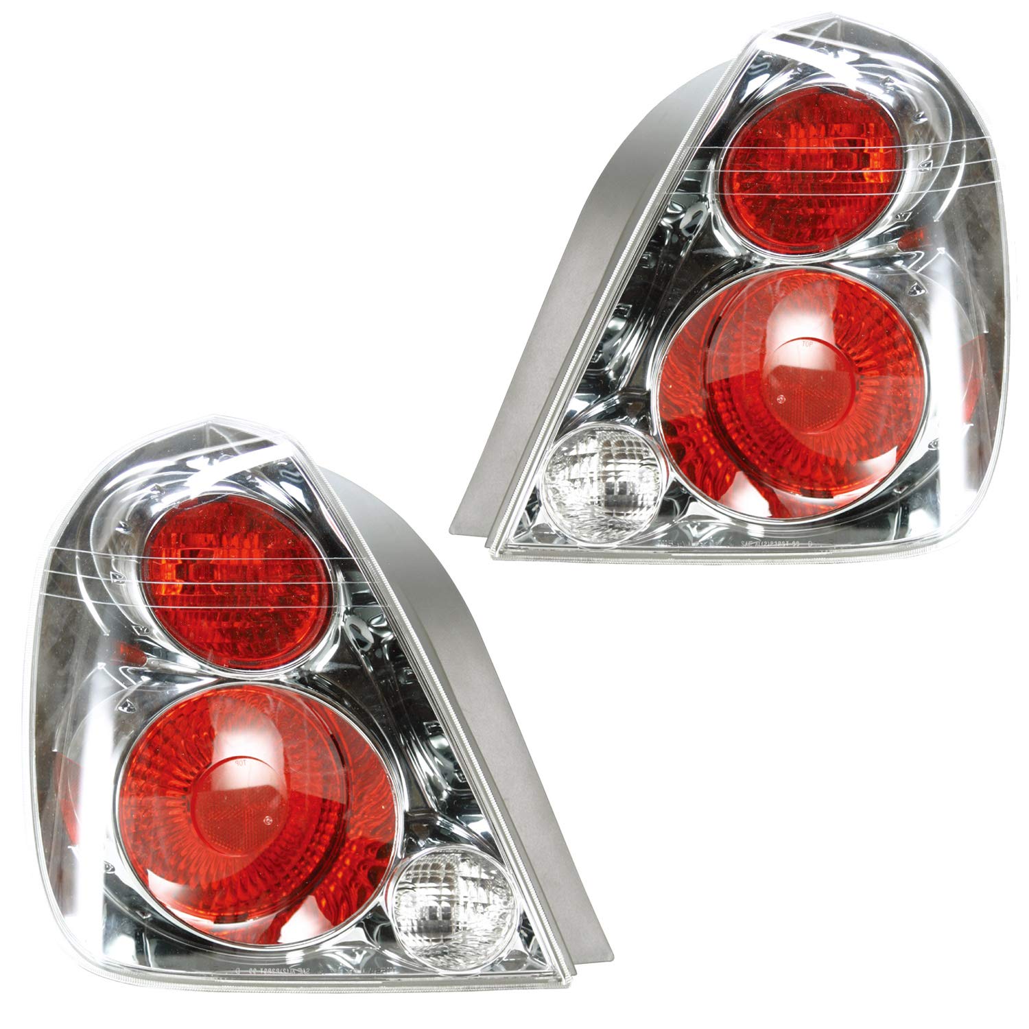 05-06 Nissan Altima Tail Lights Pair - Black Housing LED Brake Lights (Left Driver & Right Passenger Side) - Perfect for Night Driving & Car Customization
