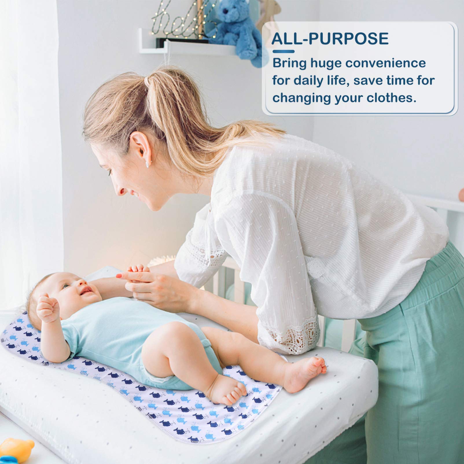 **Newborn Baby Clothes Set - 5-Piece Absorbent Burp Cloths & Towels for Boys & Girls | Soft, Gentle & Washable | Perfect for Feeding, Burping & Spit-Up Protection**