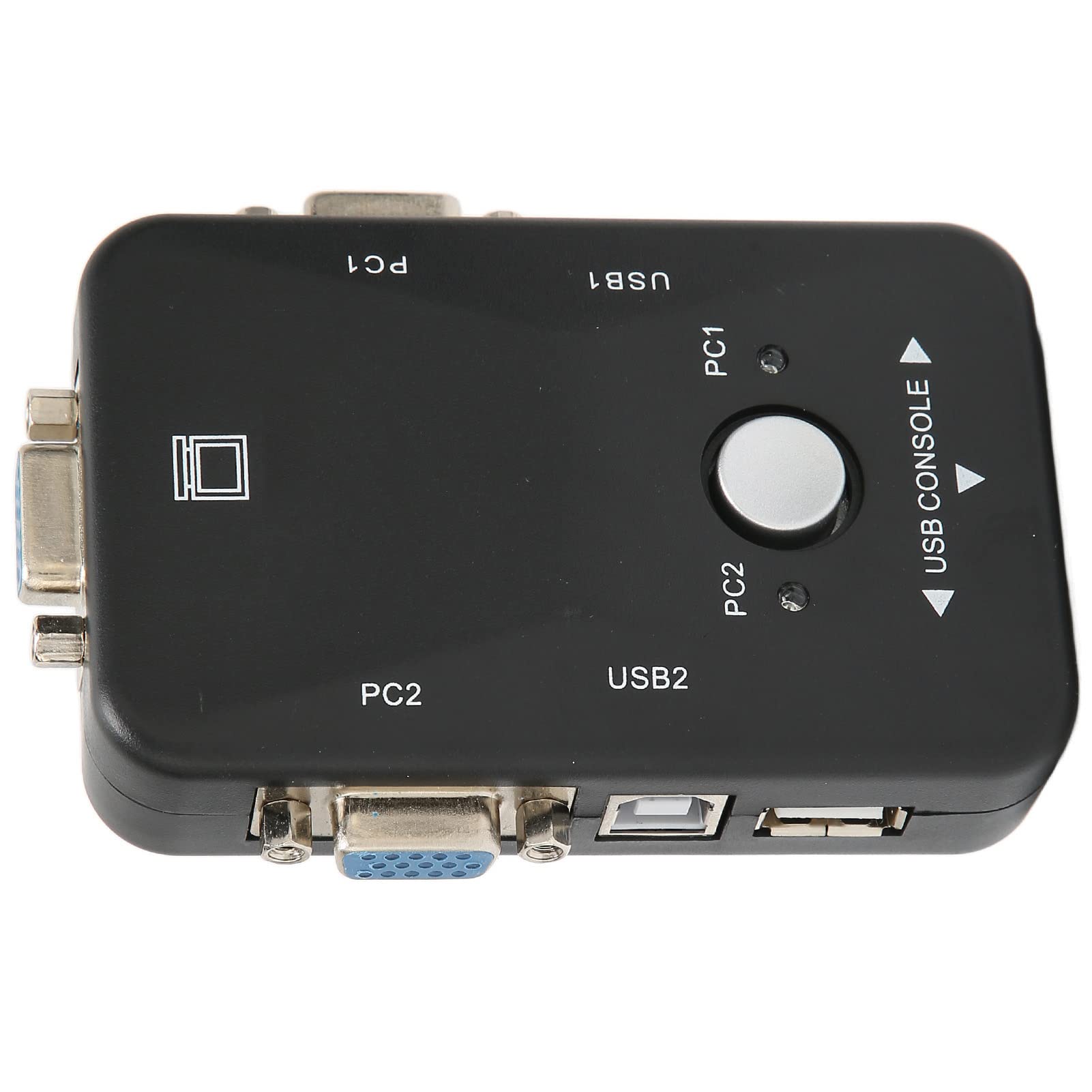Yoidesu USB 2.0 KVM Switch - 2 Port Dual Monitor KVM Switch with 1920x1440 Resolution for Windows 95/98/98SE/2000/ME/XP - Perfect for Home Office, Gaming & Multi-Computer Workstations