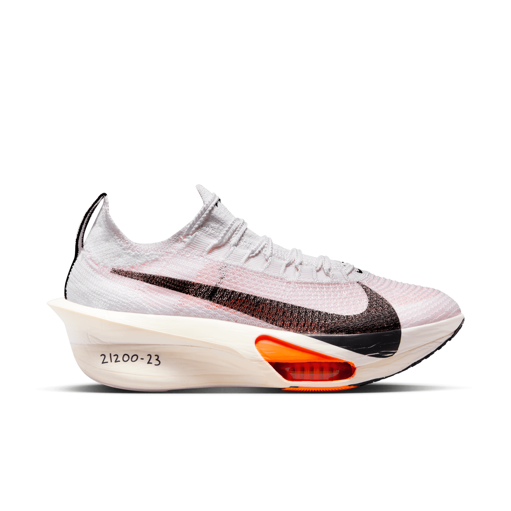 Nike Women's Alphafly 3 Proto Running Shoes - White/Black Phantom Total Orange | Lightweight Cushioned Road Racing Sneakers for Marathon Training & Competitive Running