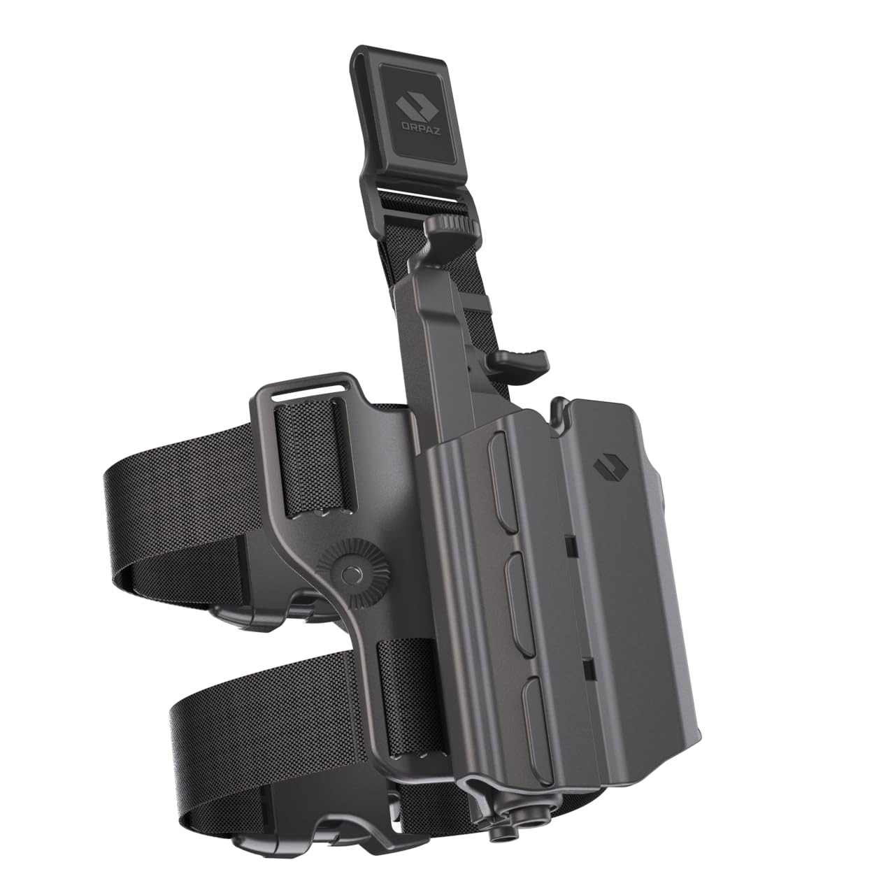 Orpaz T40 Adjustable Modular SD9VE Holster - OWB Compatible with S&W SD9VE Pistol for Light, Laser, Sight & Optics - Tactical Gun Holder for Outdoor Shooting, Range Training & Concealed Carry
