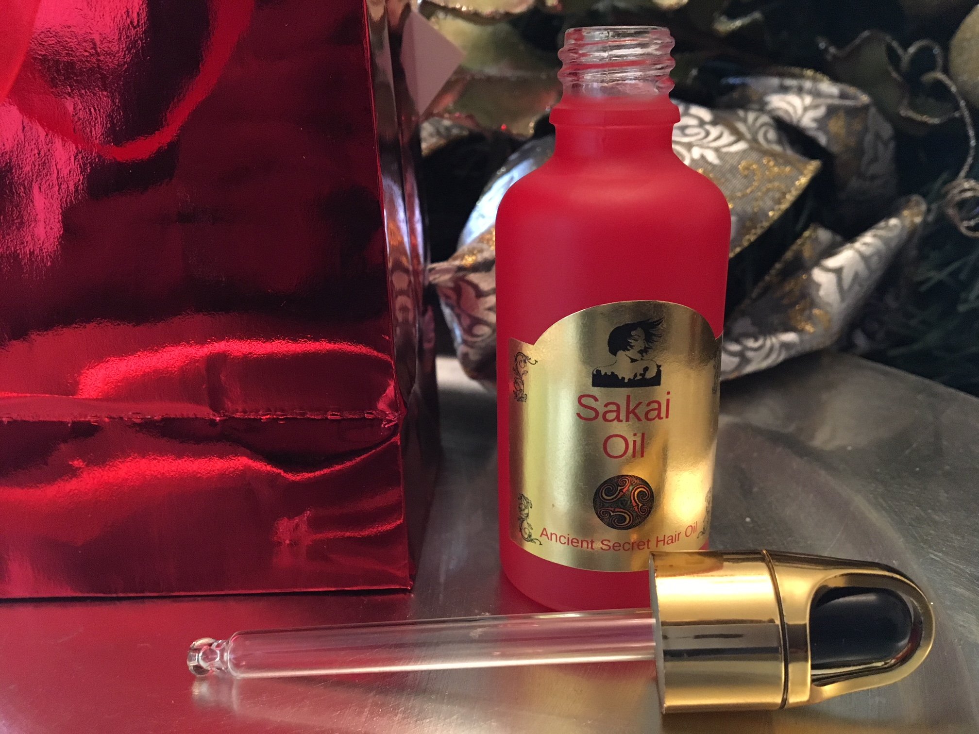 Premium Sakai Hair Oil for Growth & Shine - Natural Hair Care Treatment for Dry, Damaged Hair - Use for Daily Nourishment, Styling & Scalp Massage
