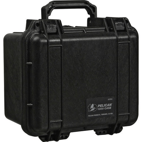 Pelican 1300 Protective Case with Foam Insert - Waterproof, Crushproof & Dustproof Hard Case for Camera, Electronics & Tools - Perfect for Travel, Outdoor Adventures & Equipment Storage (Black)