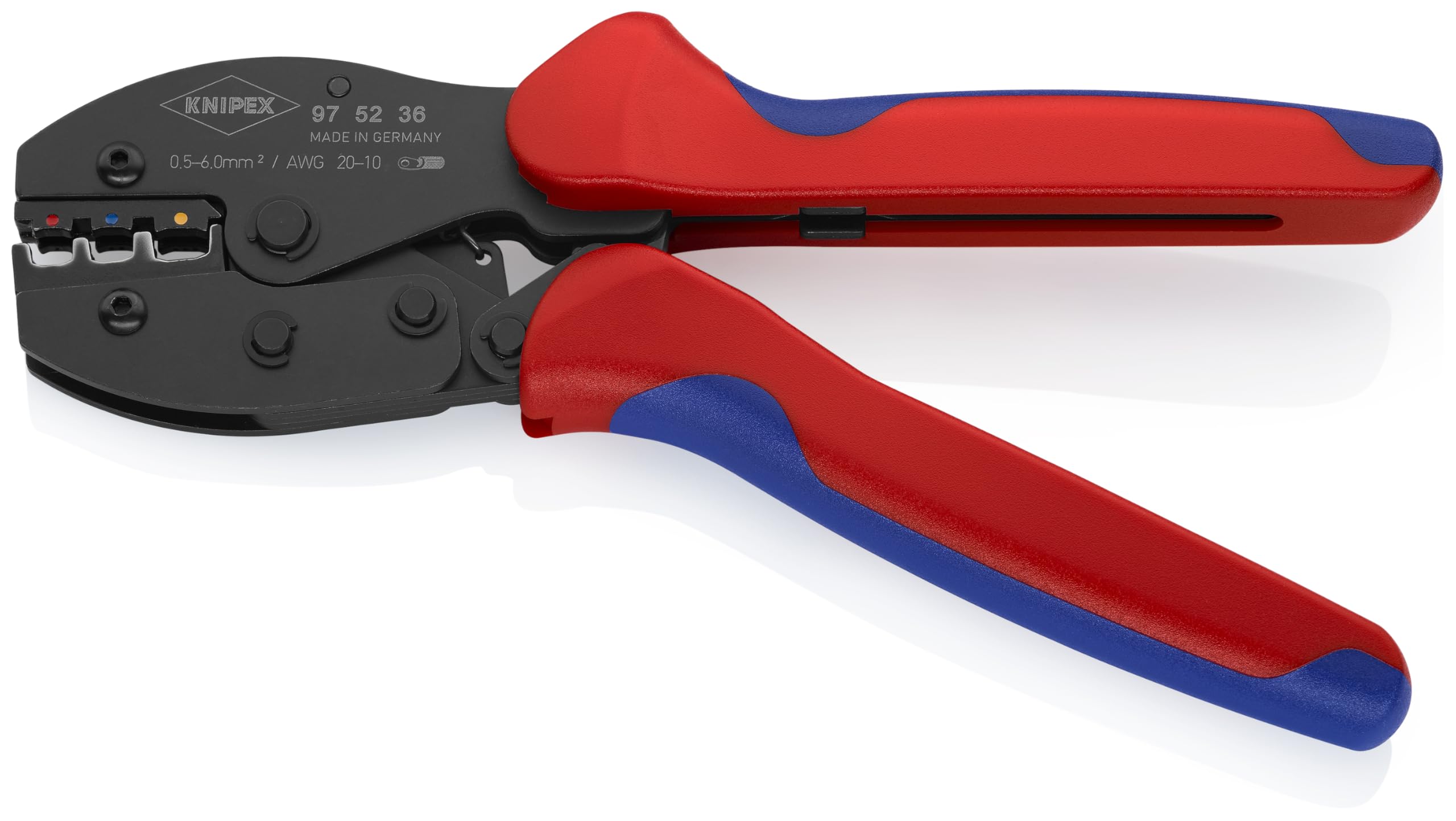 KNIPEX Insulated Crimping Pliers for Terminals, Plugs & Butt Connectors - Professional Electrical Tool for Wiring & Automotive Repairs