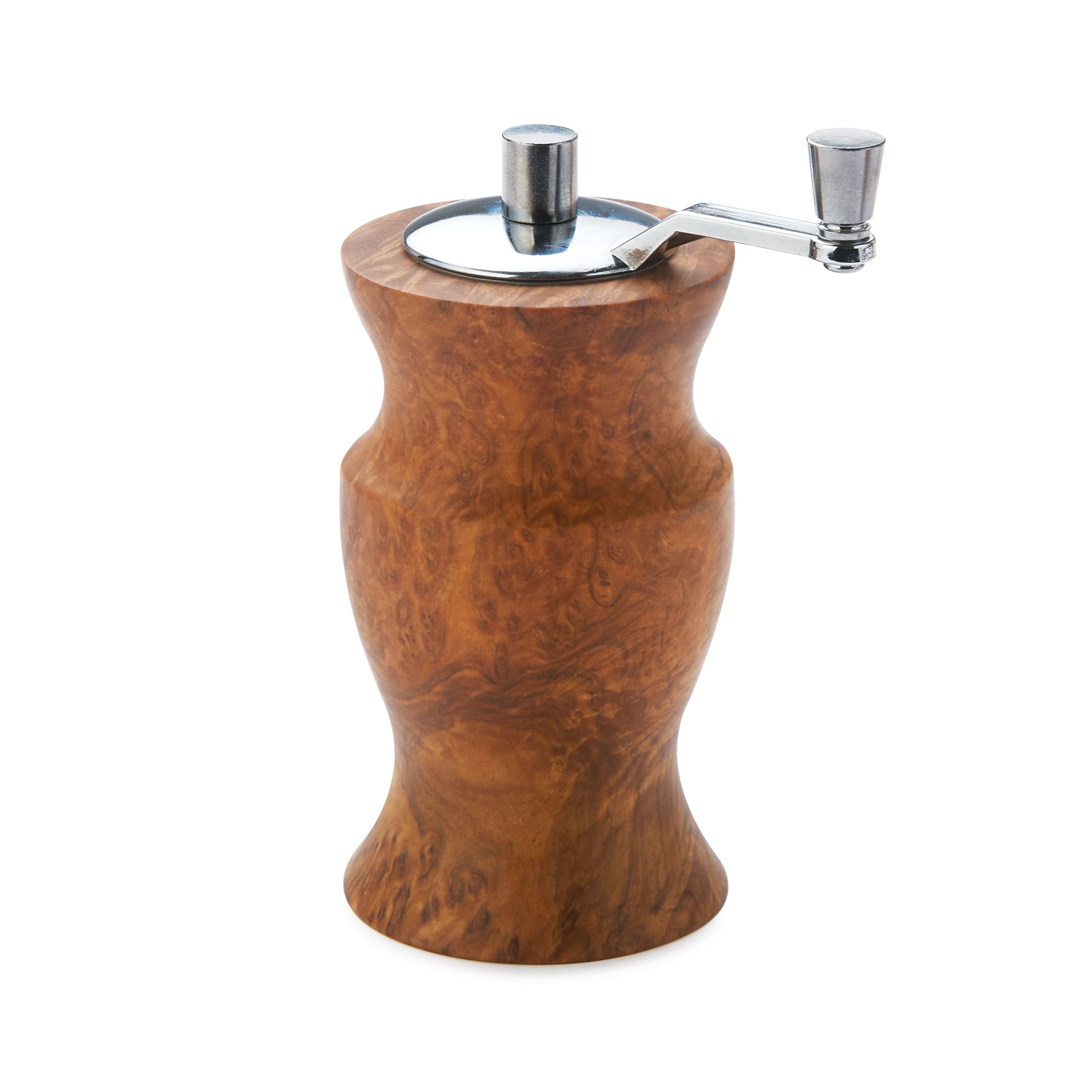 Premium Ceramic Hand Crank Salt and Pepper Grinder Mechanism Kit - Chrome Plated - DIY Wooden Mill Project Kit - Perfect for Kitchen, Dining Table & Gift Giving