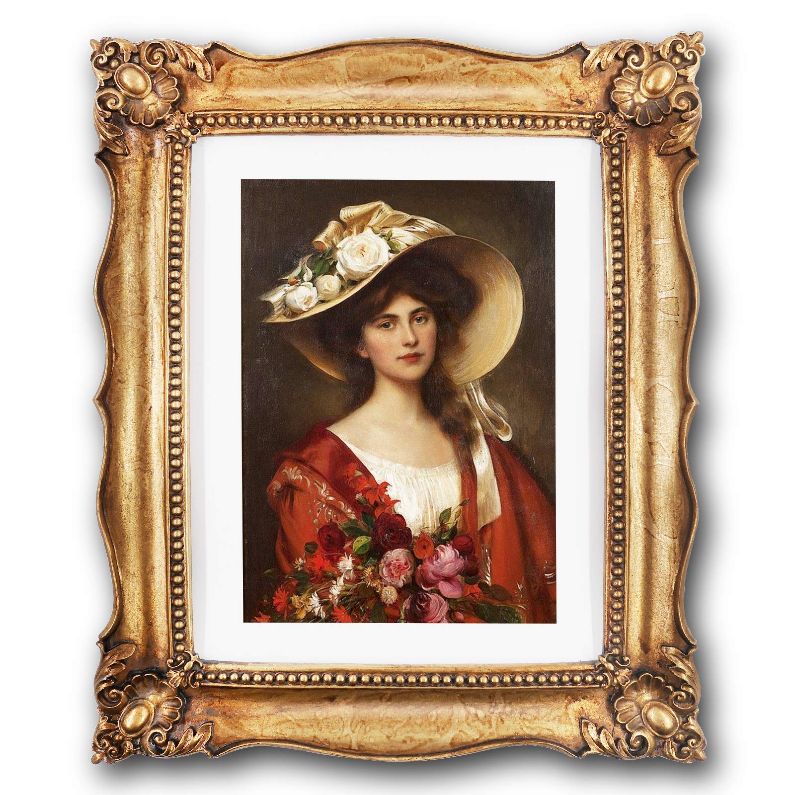 SIMON'S SHOP 11x14 Picture Frame - Vintage Bronze Wall Mount Photo Frame with Mat for 8x10 Photos | Perfect for Home Decor, Living Room, Office & Gallery Wall Display
