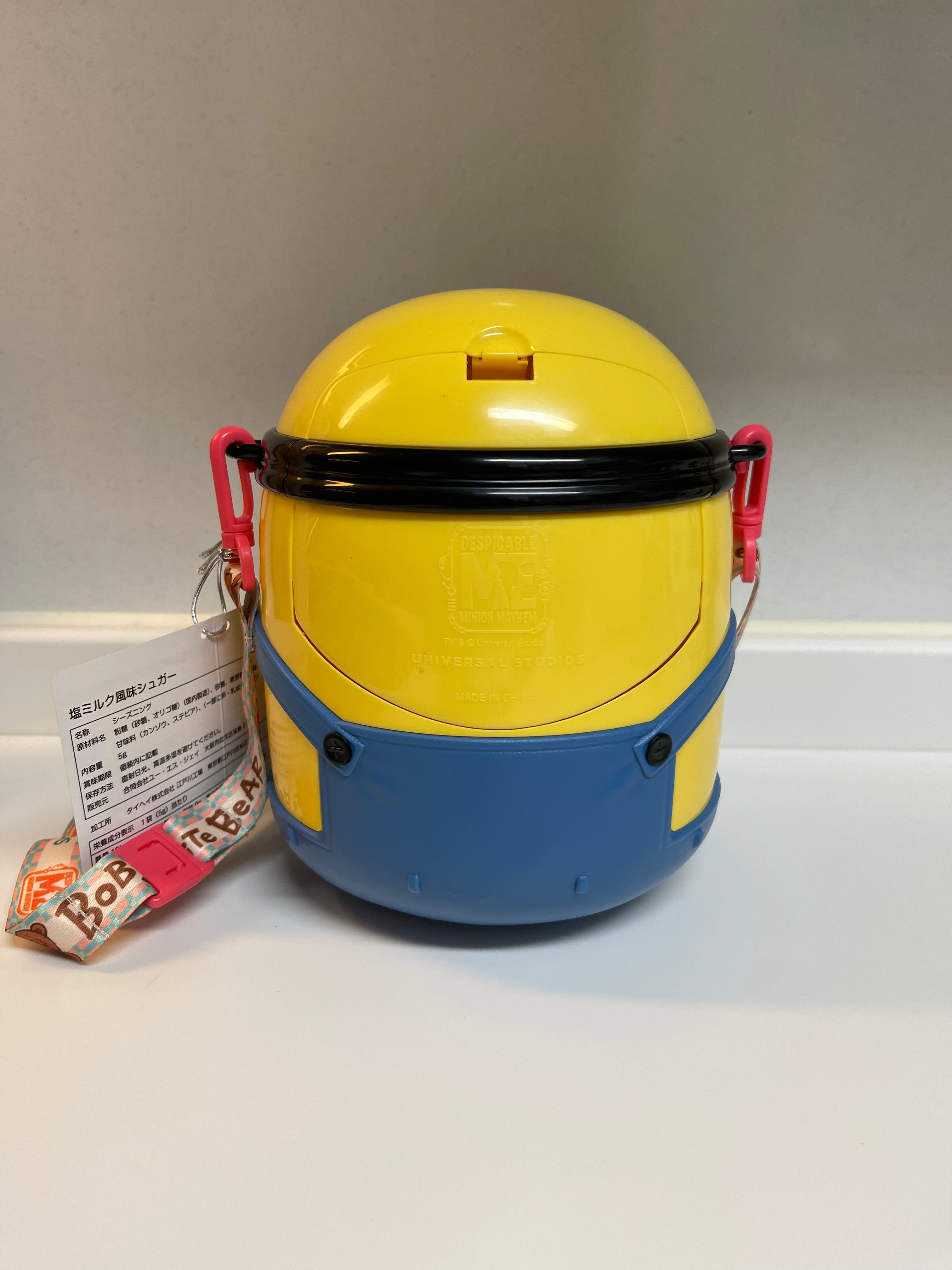 Official USJ Bob and Tim Popcorn Bucket - Cute Cartoon Character Collectible for Universal Studios Japan Fans - Perfect for Movie Nights, Theme Park Souvenirs, and Anime Merchandise Collection
