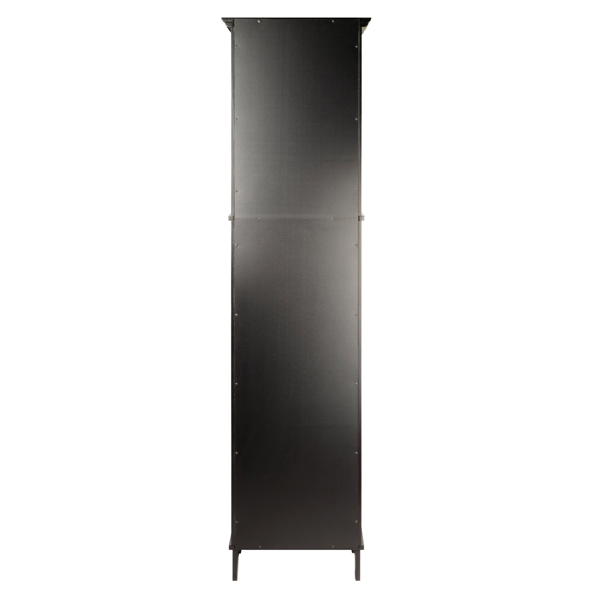 Winsome Wood Alps Tall Cabinet with Glass Door and Drawer - Stylish Storage for Living Room, Bedroom & Office - Perfect for Organizing Books, Decor & Essentials