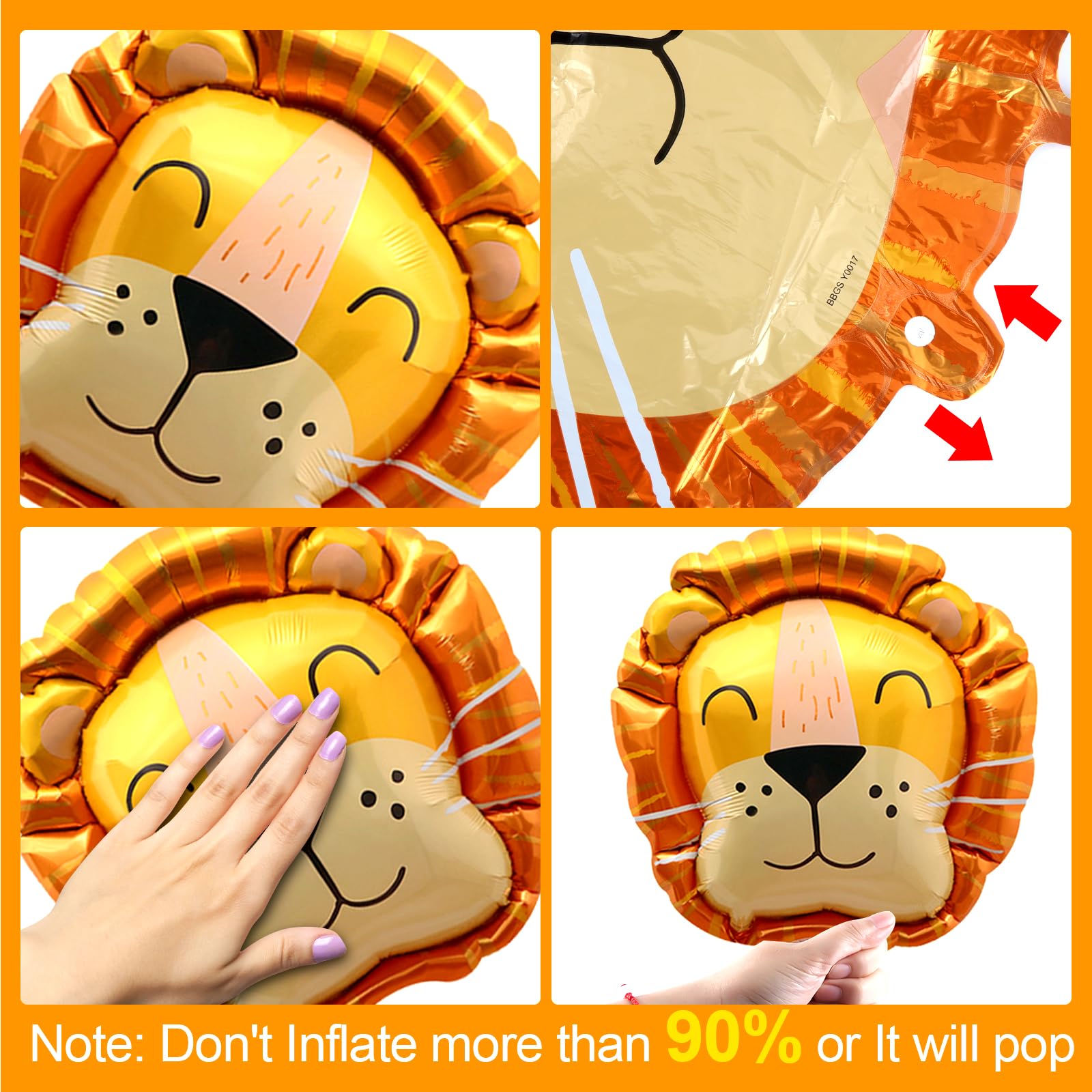 1st Birthday Lion Theme Party Decorations Set - Balloons, Tablecloth, Birthday Flag for Baby Boy & Girl - Perfect for Kids' Birthday Parties, Baby Showers & Themed Celebrations