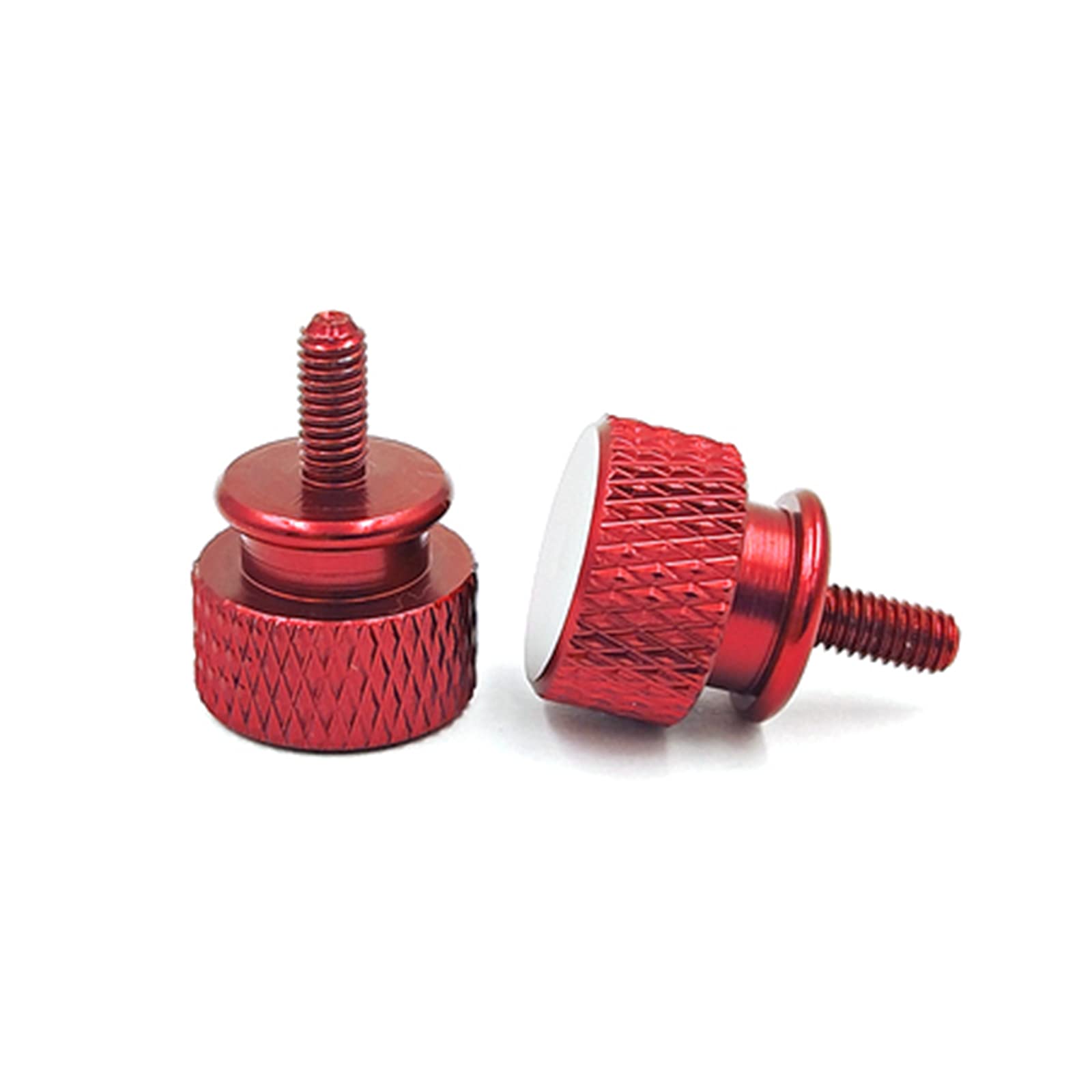 5pcs M5 Color Aluminum Alloy Thumb Screws for Computer Case - Red, M5x12 - Perfect for PC Builds, DIY Projects & Hardware Upgrades