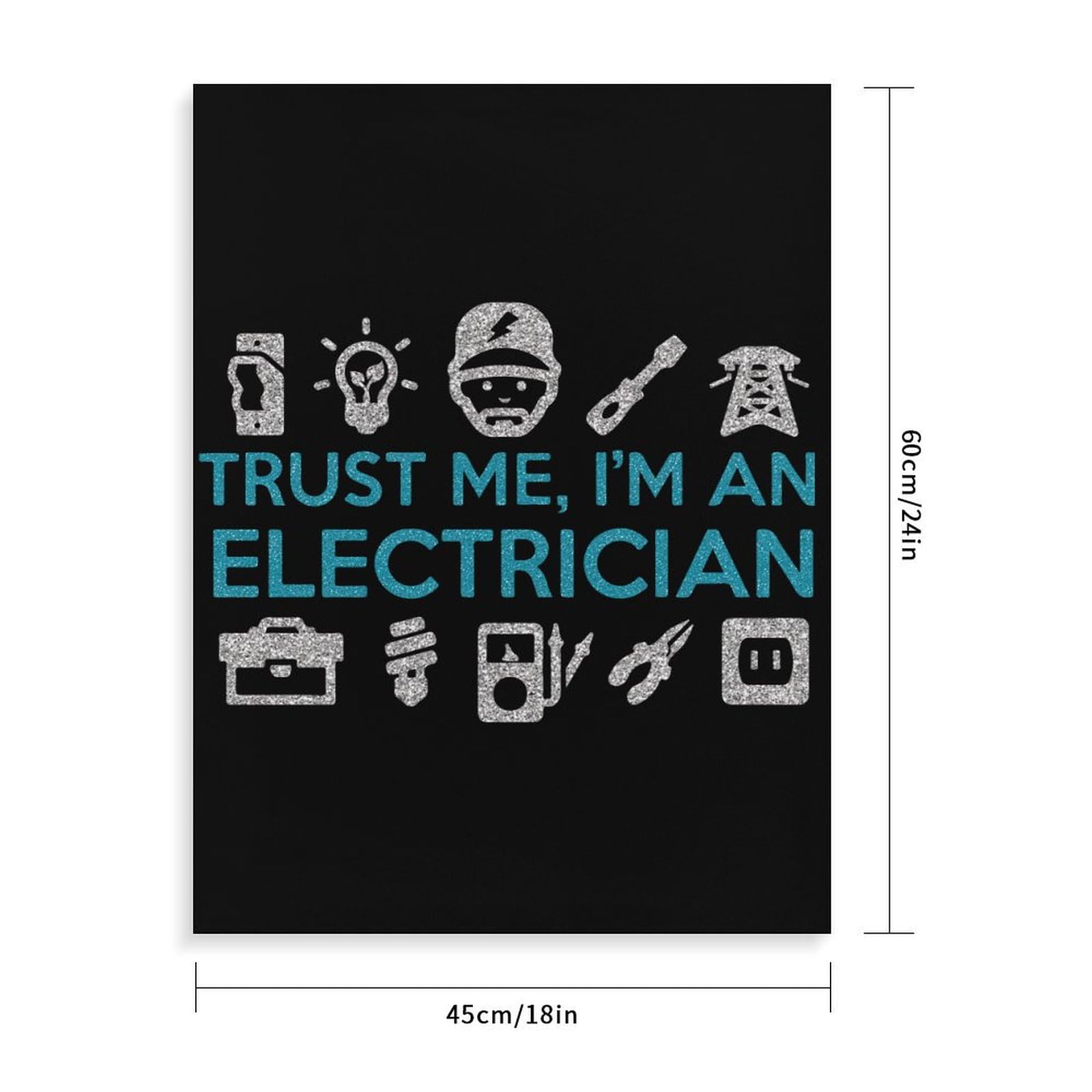 Trust Me I'm an Electrician Paint by Numbers Kit for Adults - Personalized Digital Oil Painting Set with Frame | Creative Gift for DIY Home Decor & Stress Relief