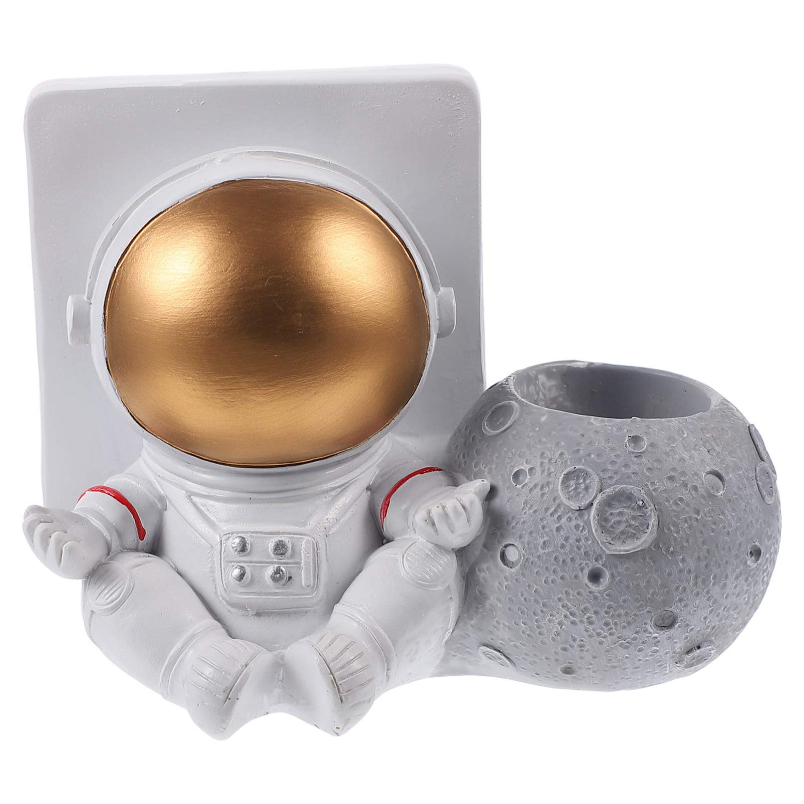 1pc Astronaut Pen Holder - Desktop Stationery Organizer for Writing Materials, Pencil Pot, Brush Holder - Fun Space-Themed Office Decor for Kids & Adults - Perfect for School, Home & Work Desk Organization