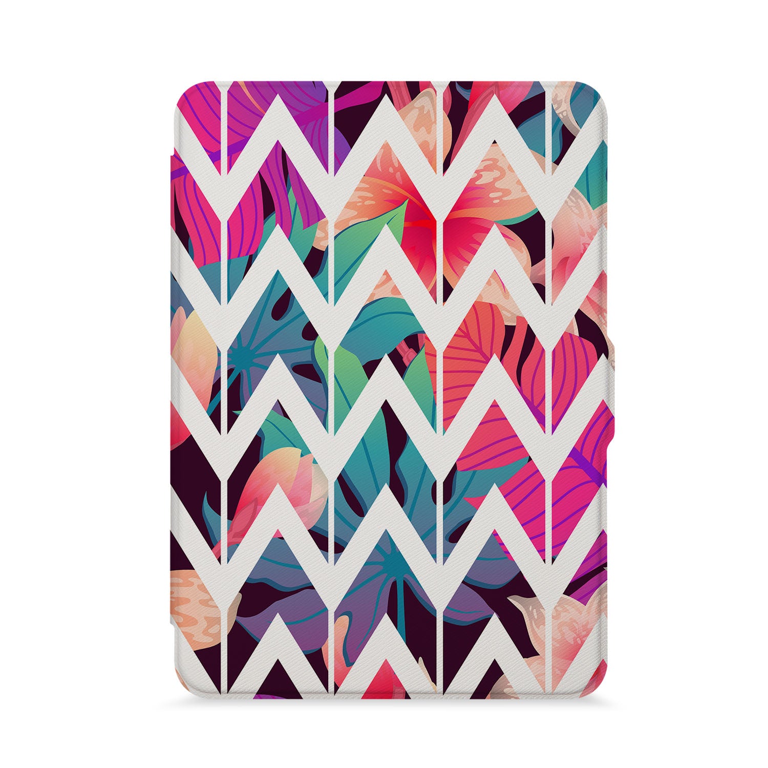 Premium Kindle Case with Geometric Flower Design - Slim, Lightweight & Durable Cover for Kindle E-Readers - Perfect for Travel, Work & Home Use