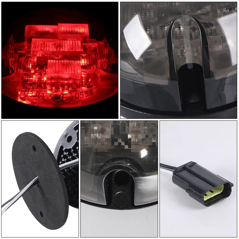 Land Rover Defender 1990-2016 LED Signal Light Kit - Front Indicator, Stop Tail Light & Side Marker Lights (8-Piece Set) for Off-Roading & Night Driving