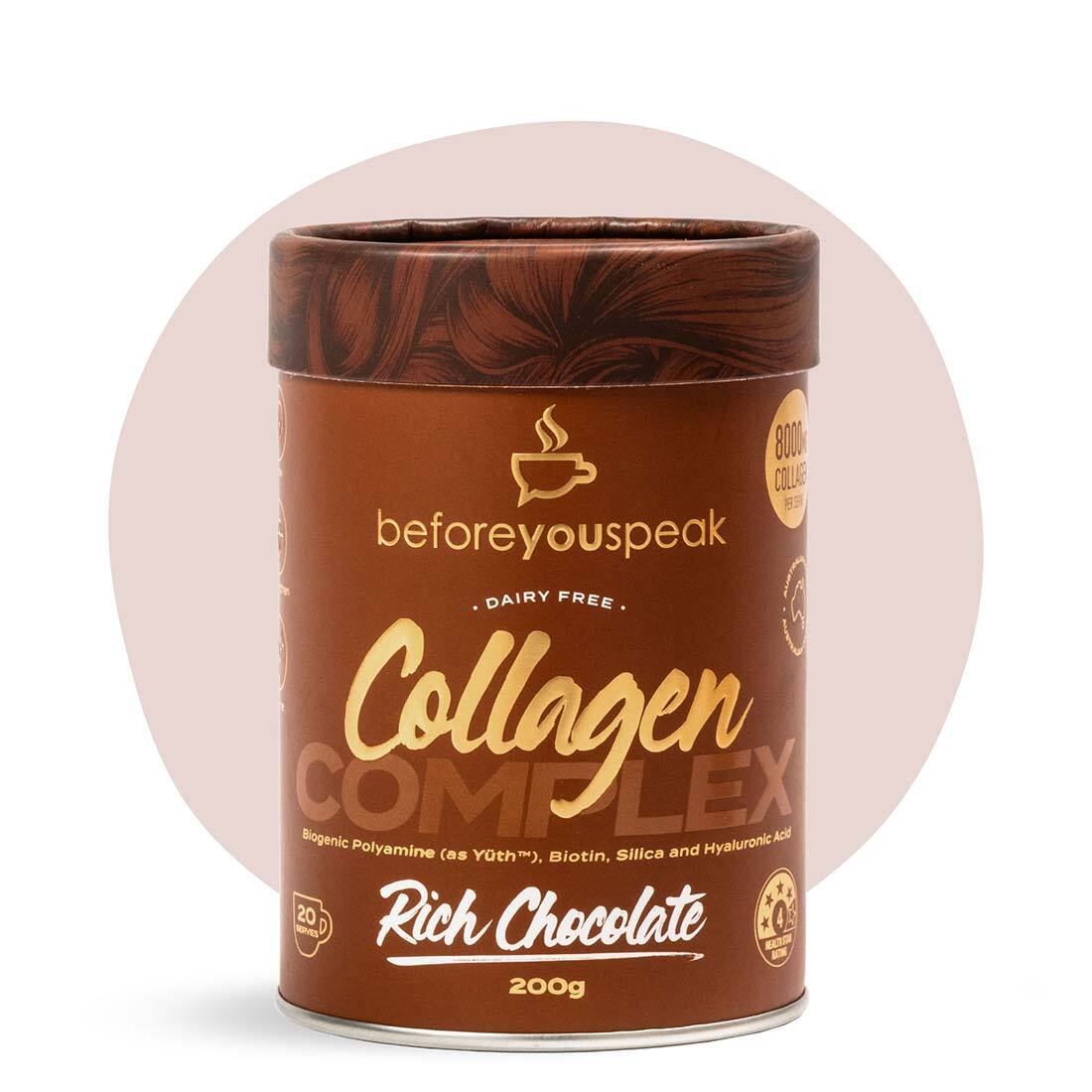 Beforeyouspeak Collagen Complex Caramel - Anti-Aging Skin & Hair Supplement with Hyaluronic Acid & Biotin | Supports Joint Health & Glowing Skin | Perfect for Daily Wellness Routine & Beauty Regimen