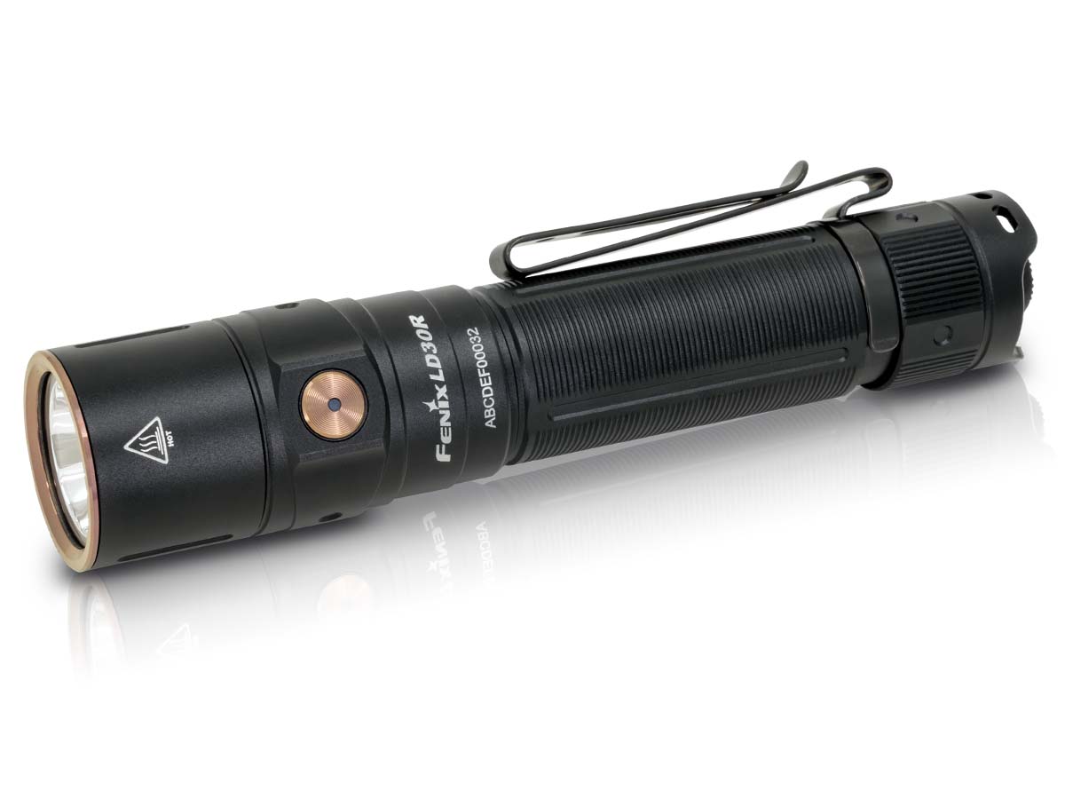 Fenix LD30R Rechargeable Flashlight - 1200 Lumens, USB-C, IP68 Waterproof, Compact LED Torch for Camping, Hiking, Emergency & Outdoor Adventures