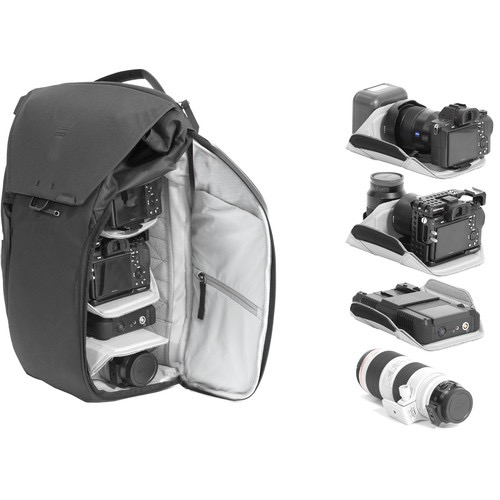 Peak Design Everyday Backpack 30L V2 - Durable Waterproof Camera Backpack for Photographers & Travel - Black - Perfect for Hiking, Commuting & DSLR Gear Storage
